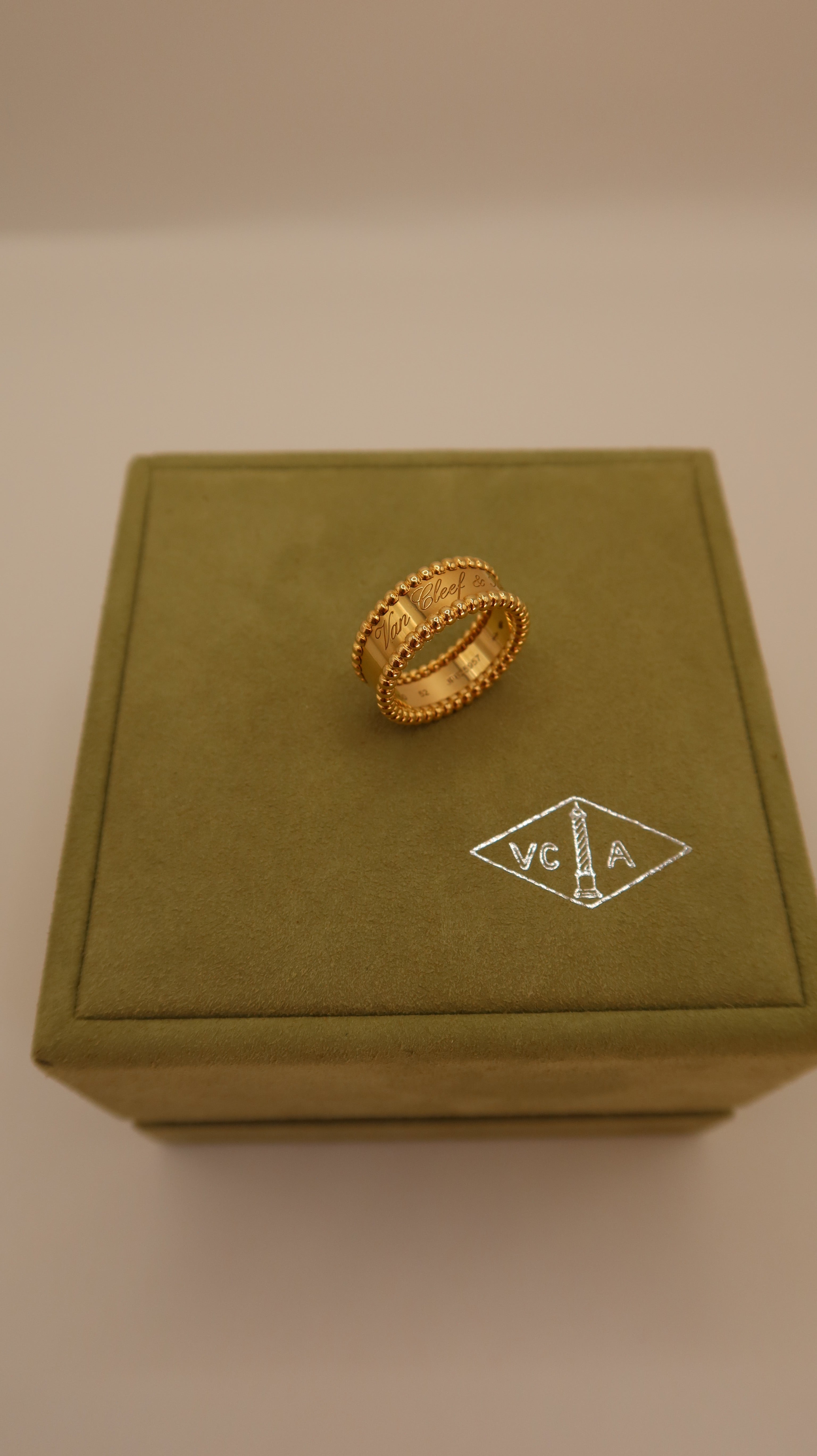Van Cleef & Arpels Perlée Signature Ring (YG/52)