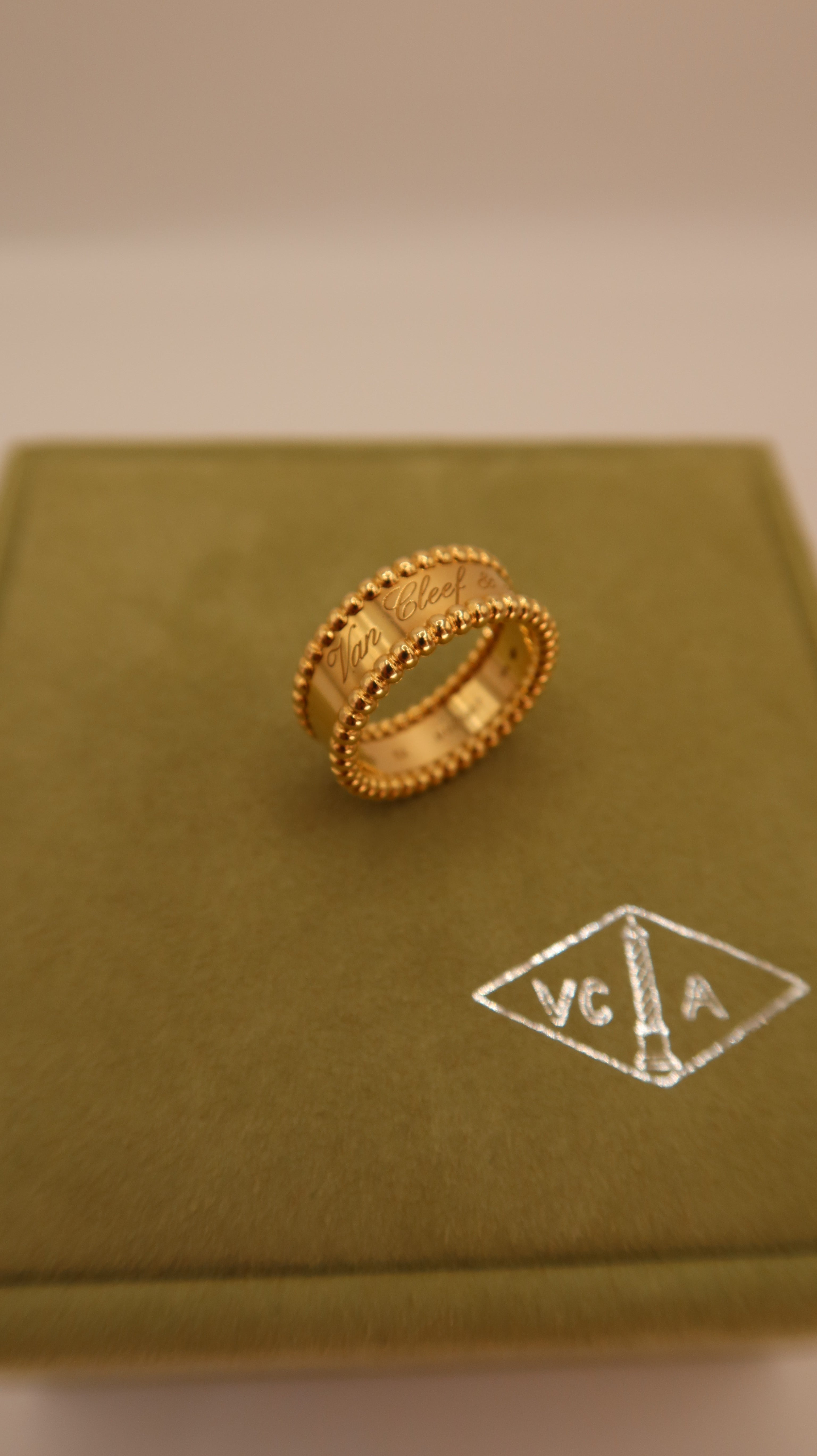 Van Cleef & Arpels Perlée Signature Ring (YG/52)