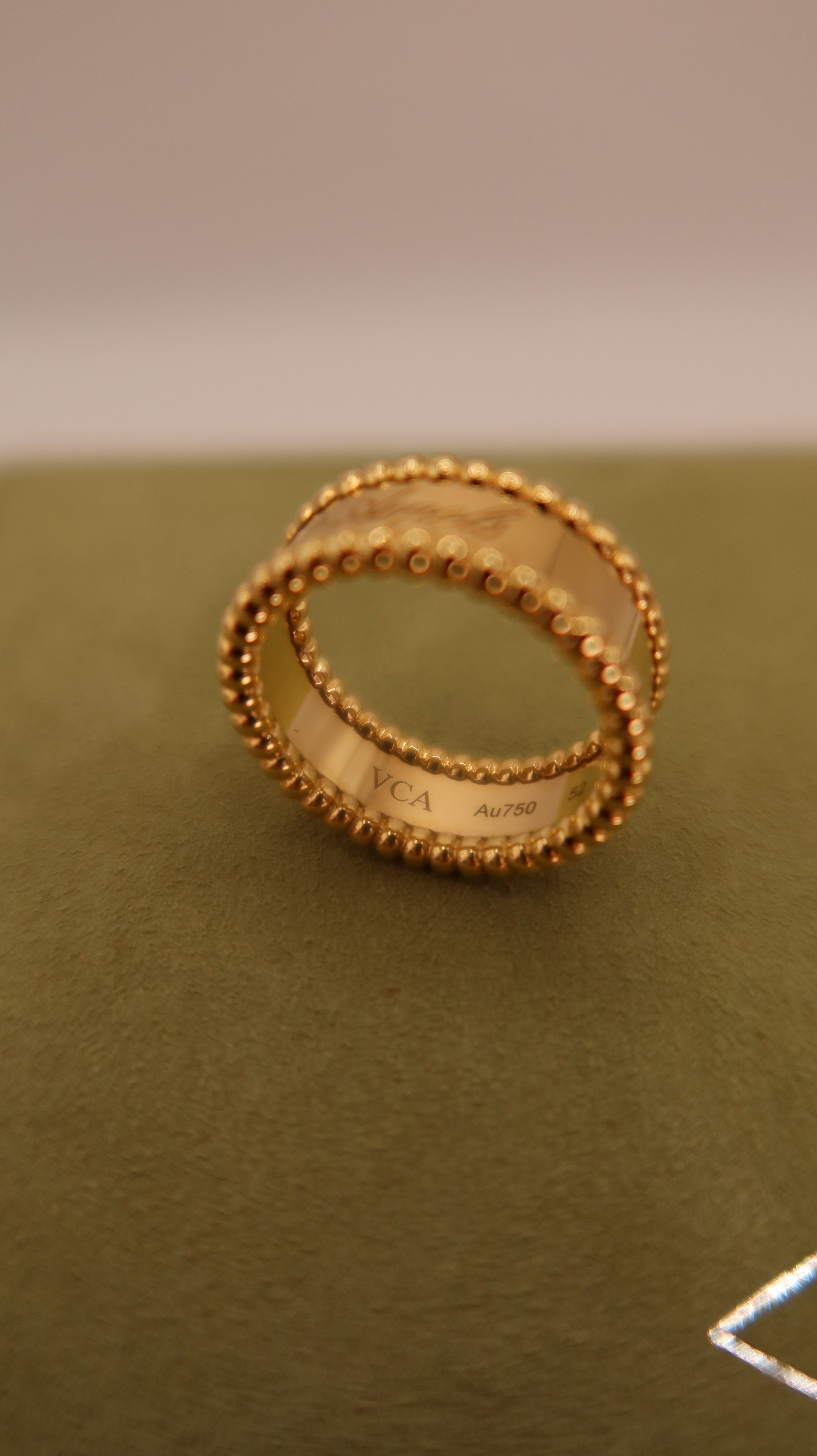 Van Cleef & Arpels Perlée Signature Ring (YG/52)
