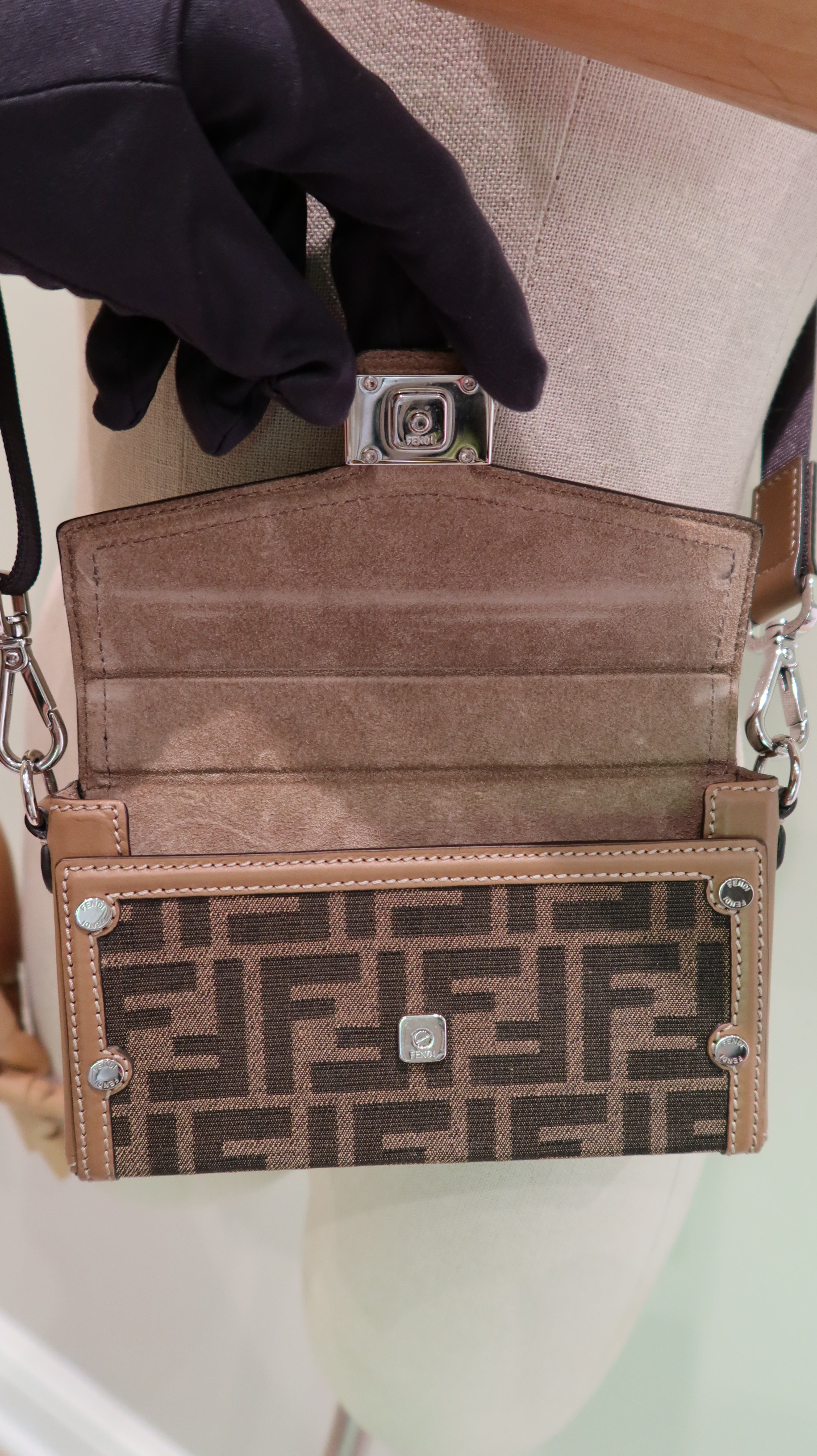 Fendi Baguette Crossbody Bag
