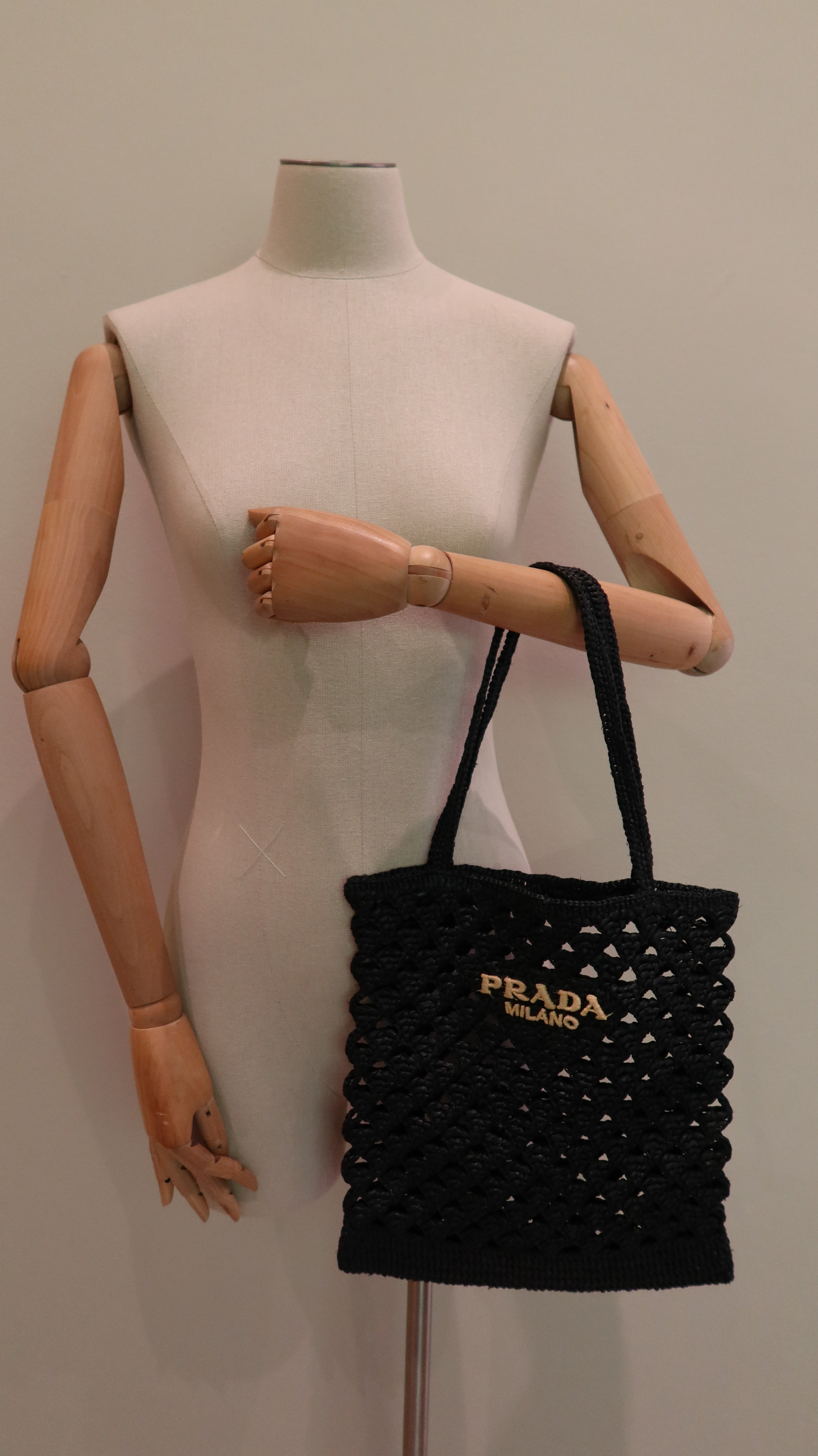 Prada Crochet Tote