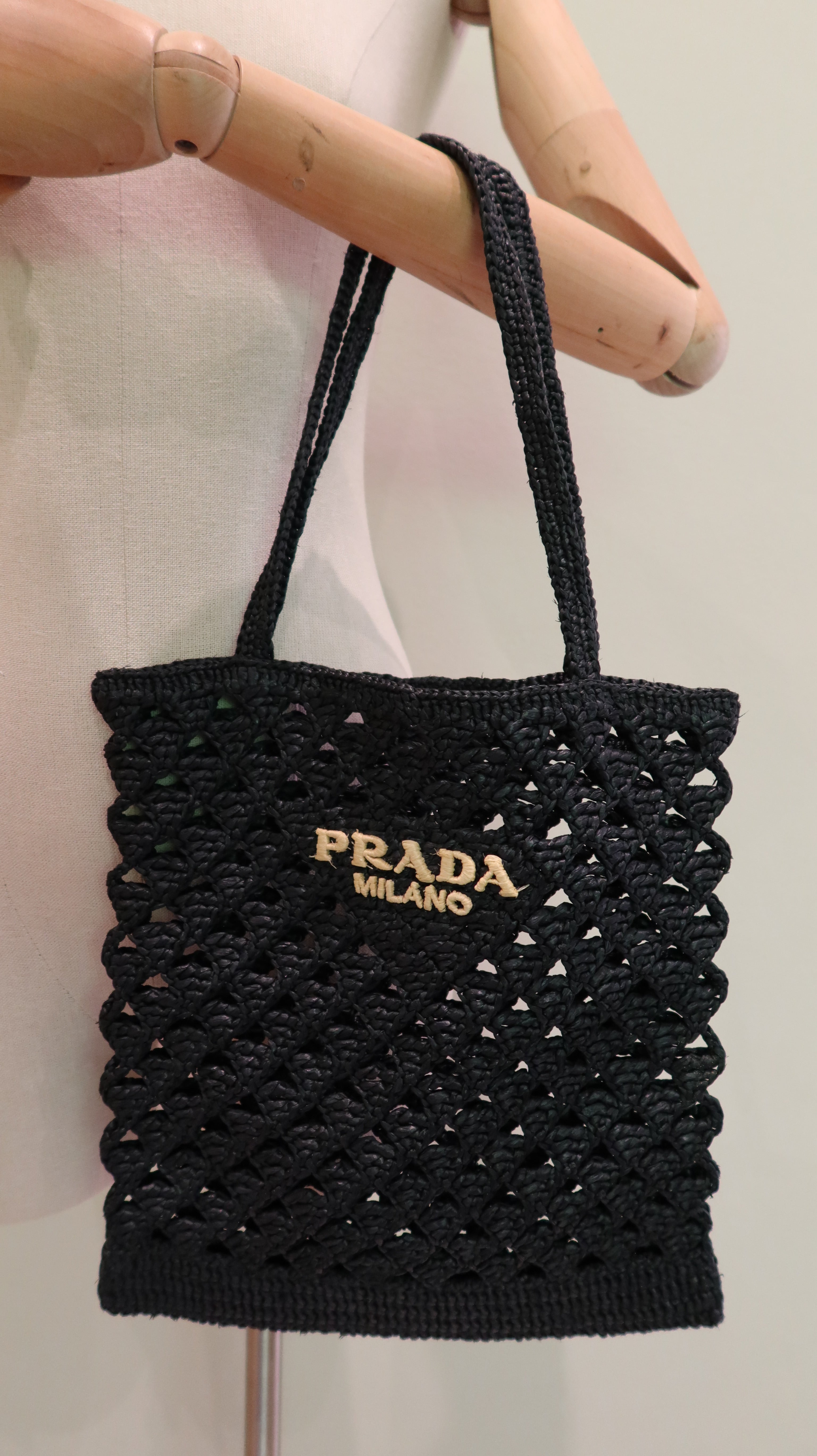 Prada Crochet Tote