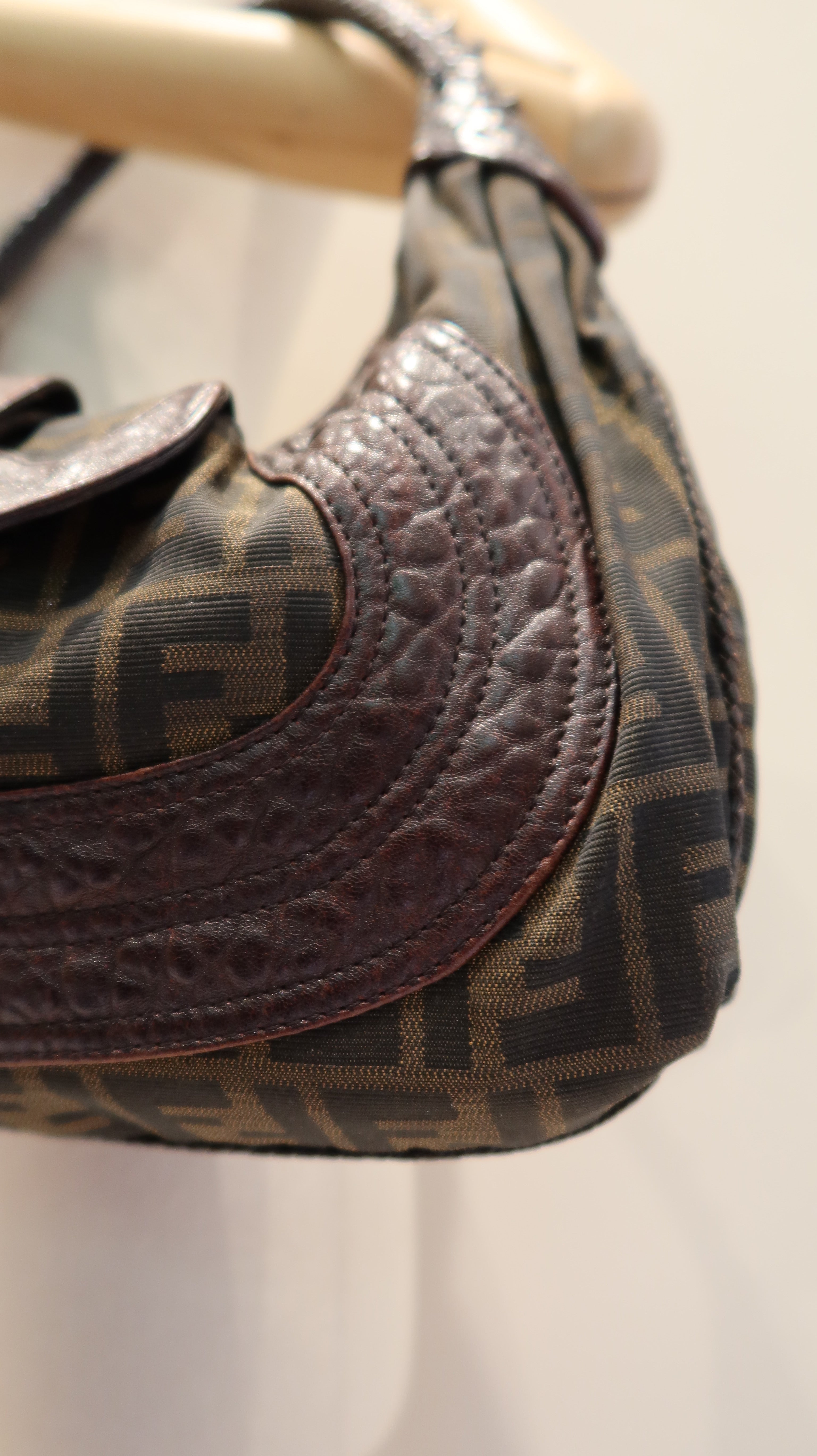 Fendi Zucca Spy Hobo Bag