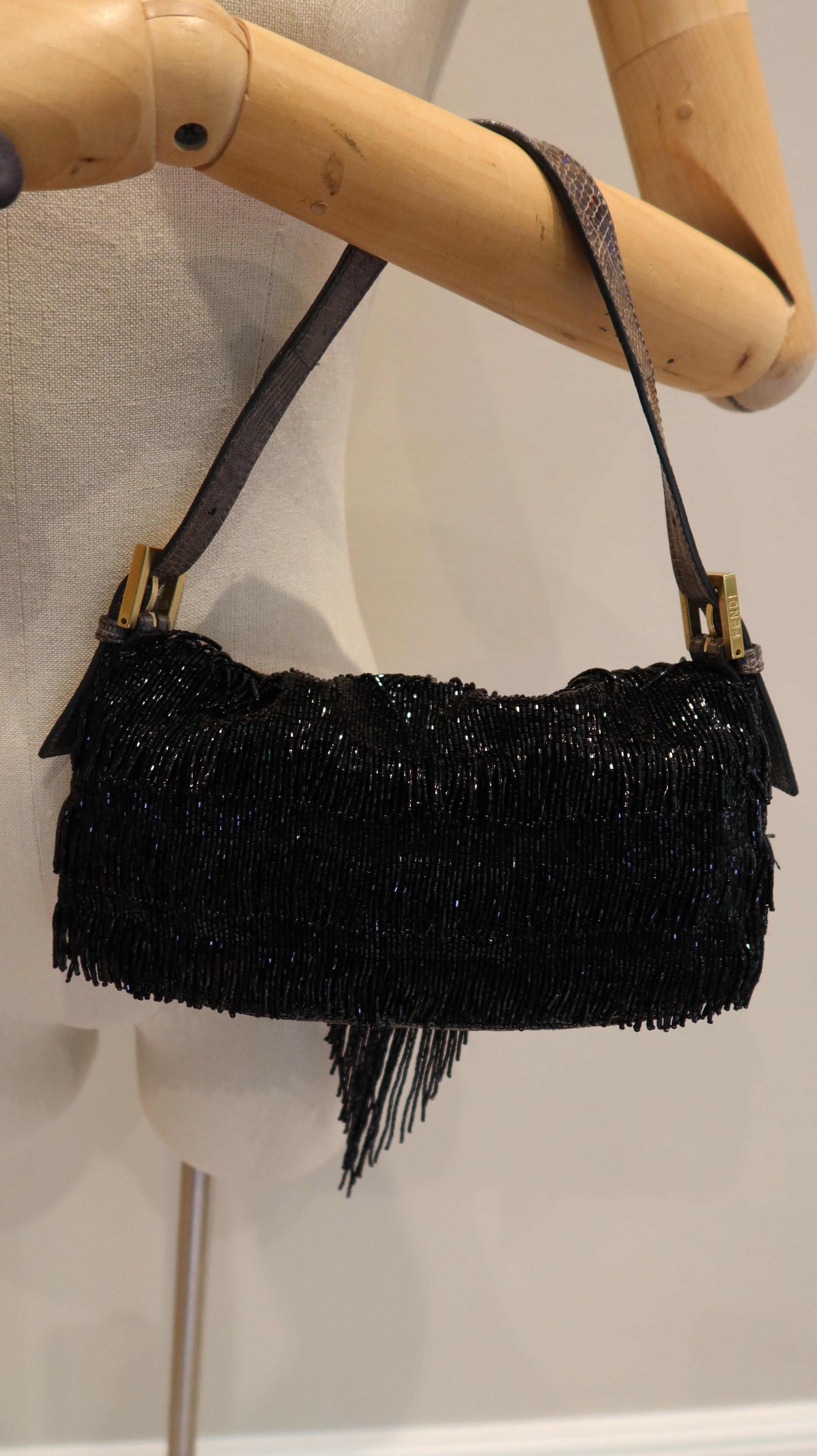 Fendi Beaded Baguette Bag