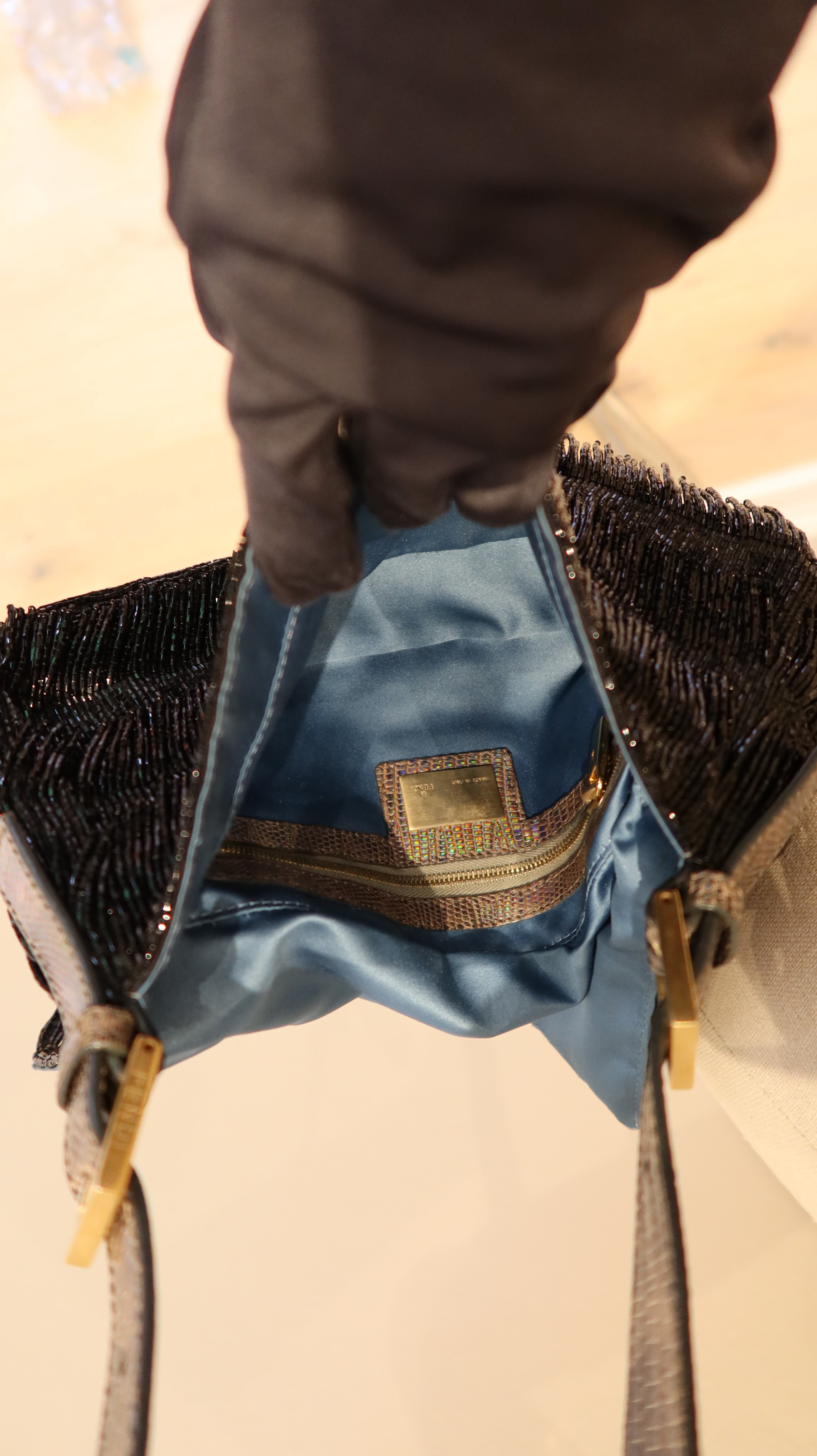 Fendi Beaded Baguette Bag