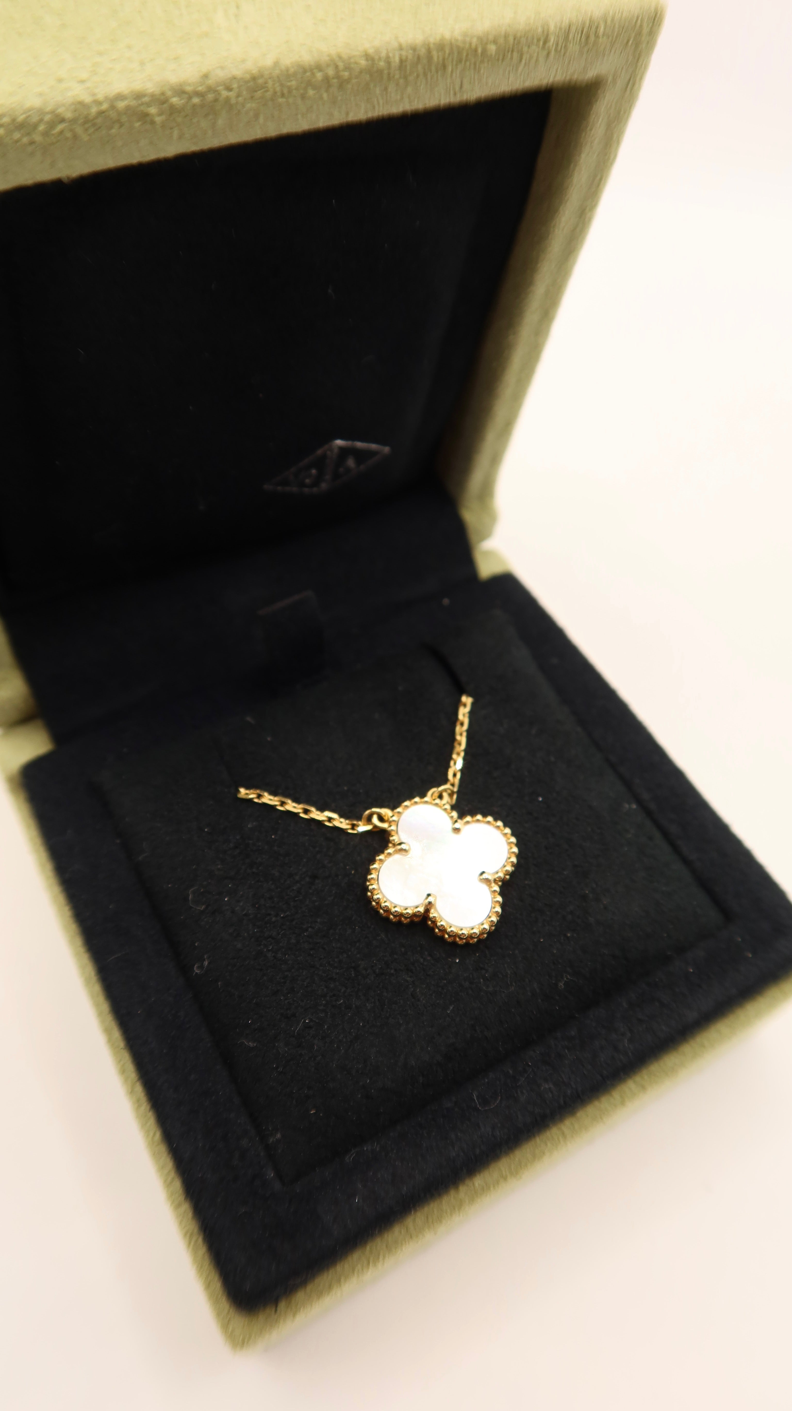 Van Cleef & Arpels MOP Vintage Alhambra Necklace (YG)