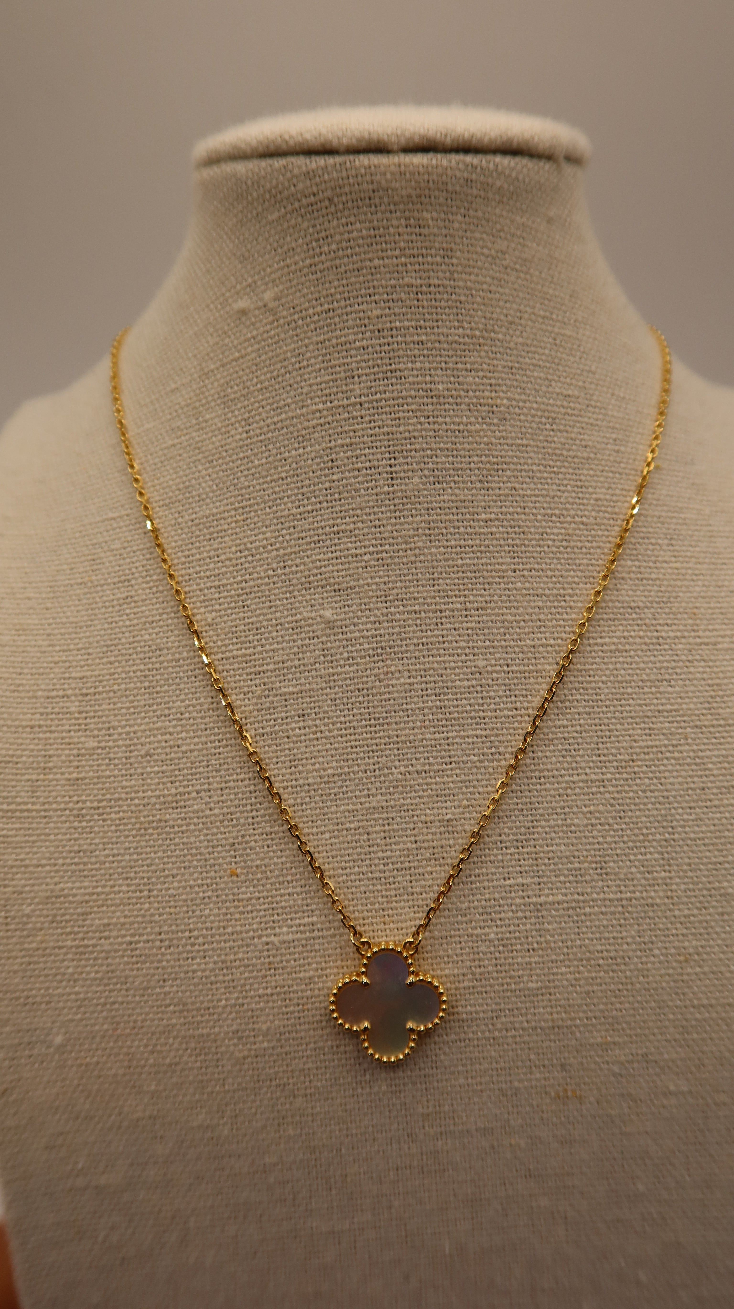 Van Cleef & Arpels MOP Vintage Alhambra Necklace (YG)