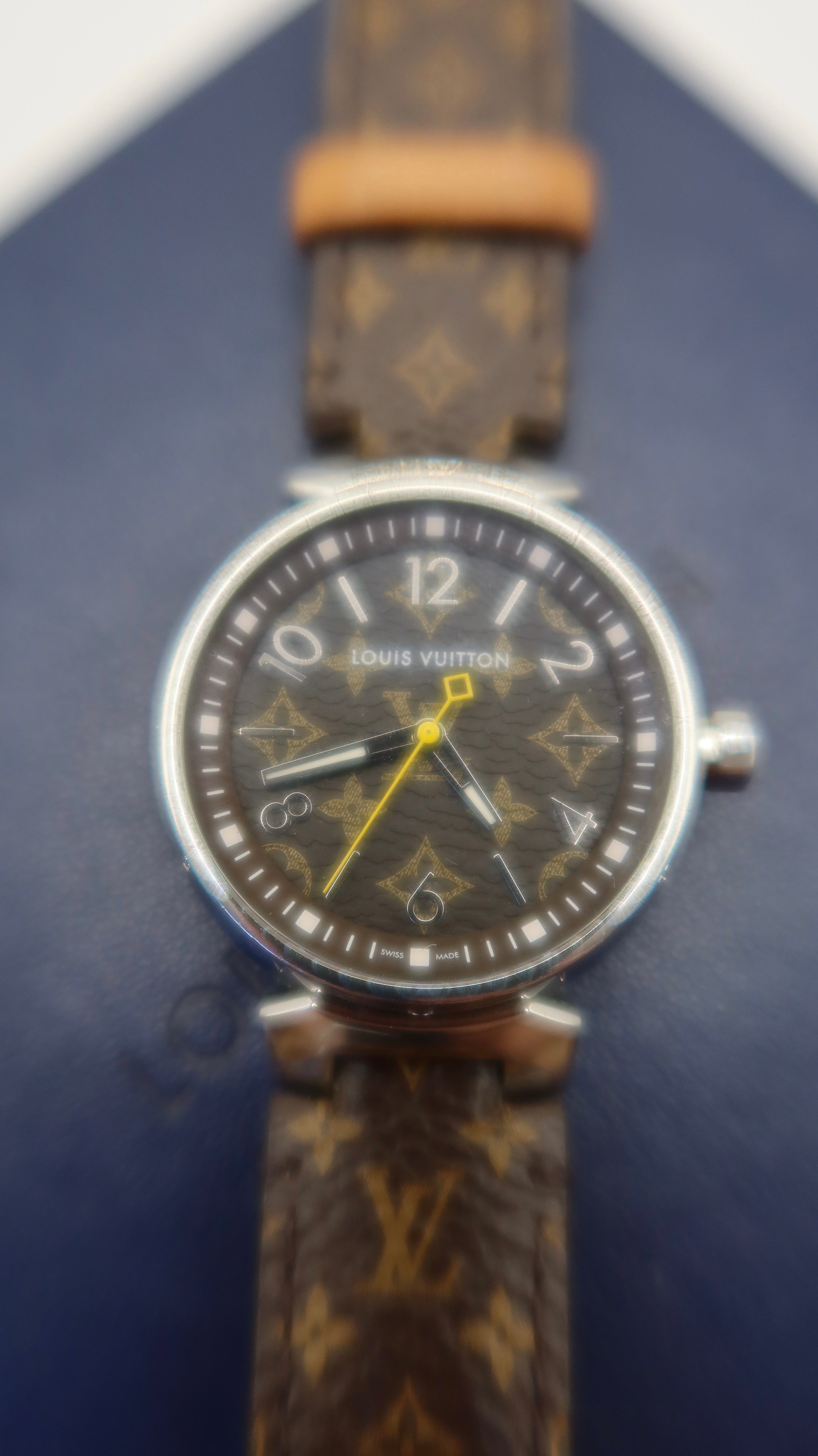 Louis Vuitton Tambour Monogram Watch (34mm)