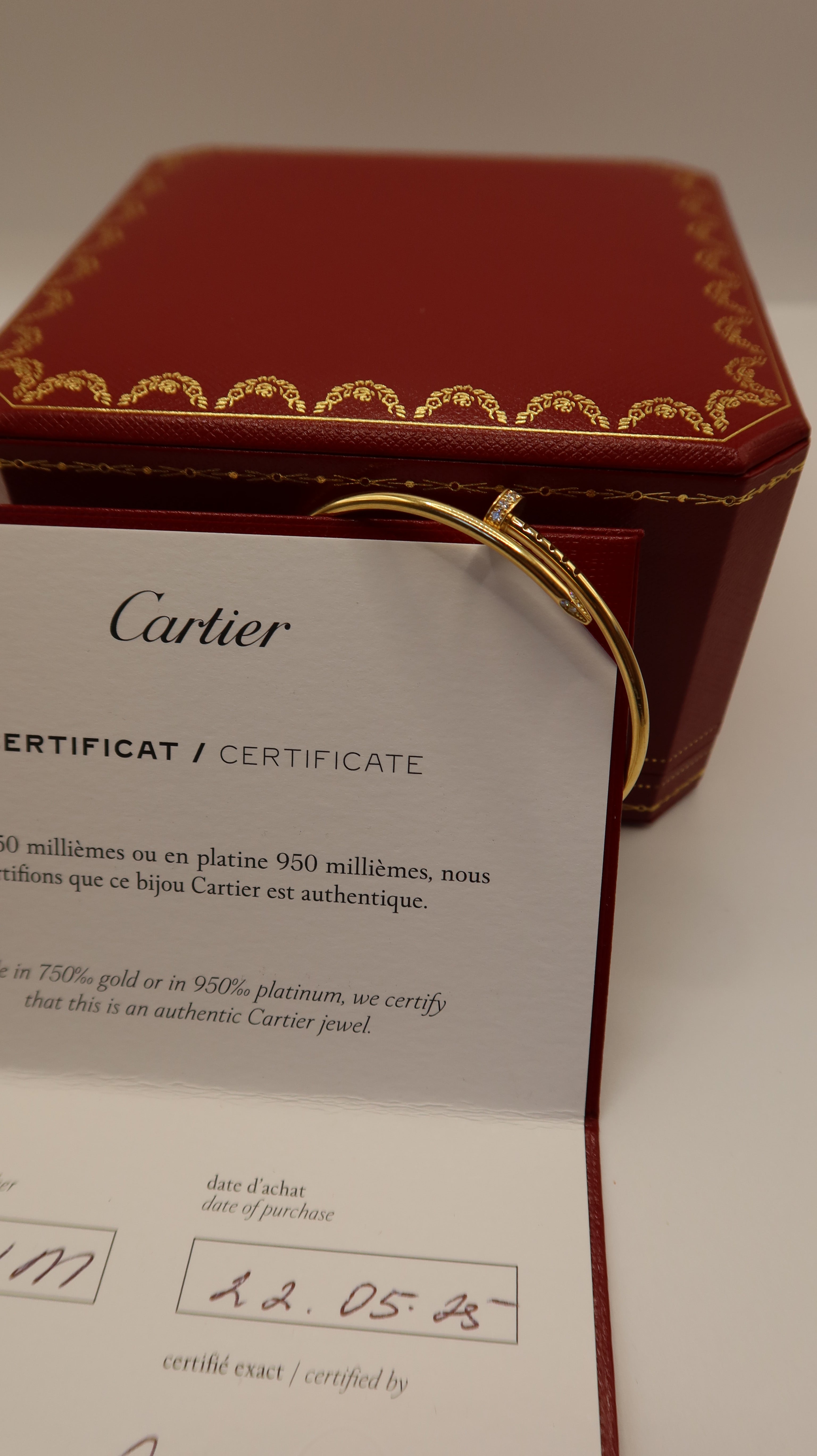 Cartier Juste Un Clou Bracelet with Diamonds (16/YG)