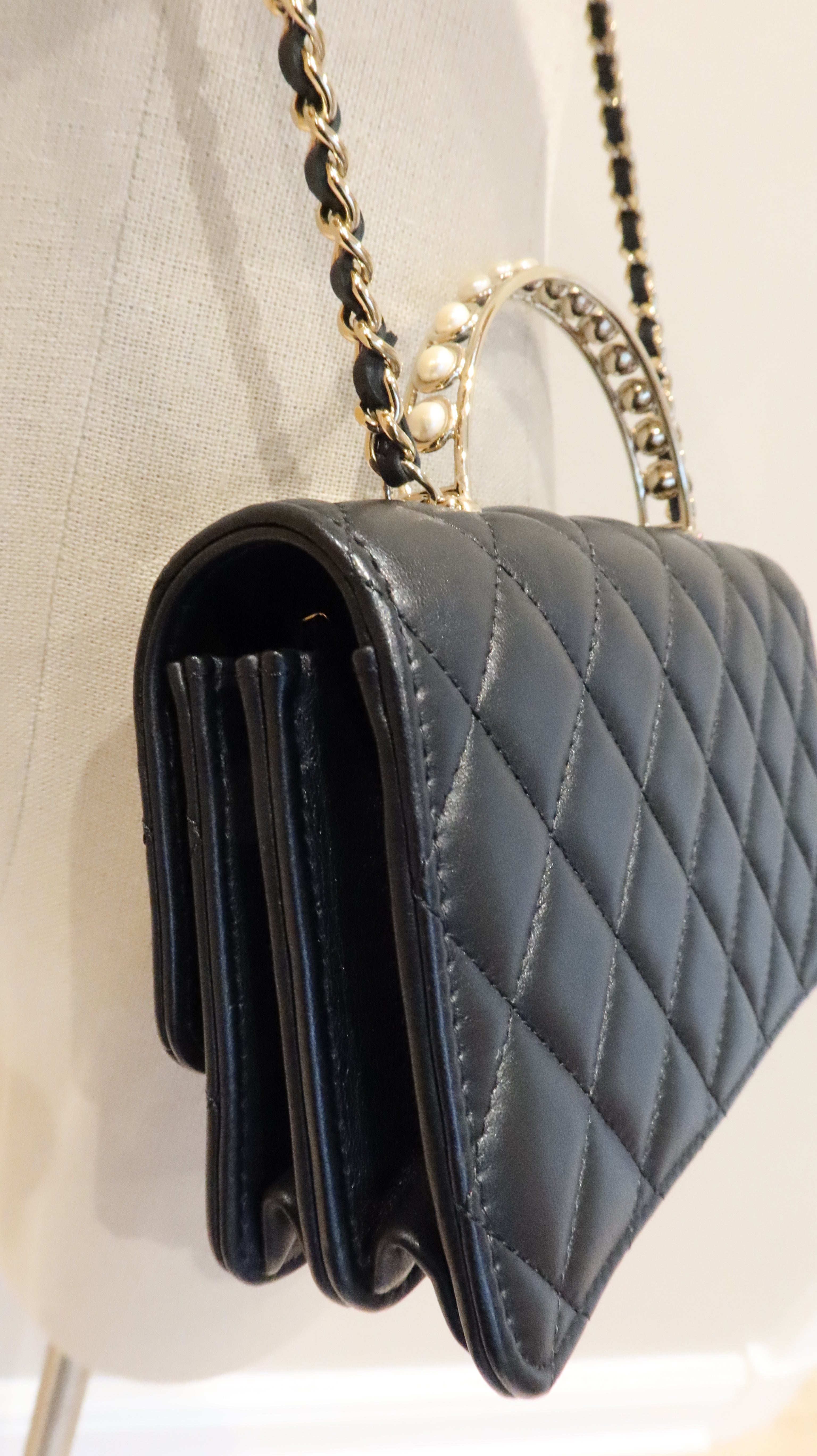 Chanel Pearl Top Handle Bag