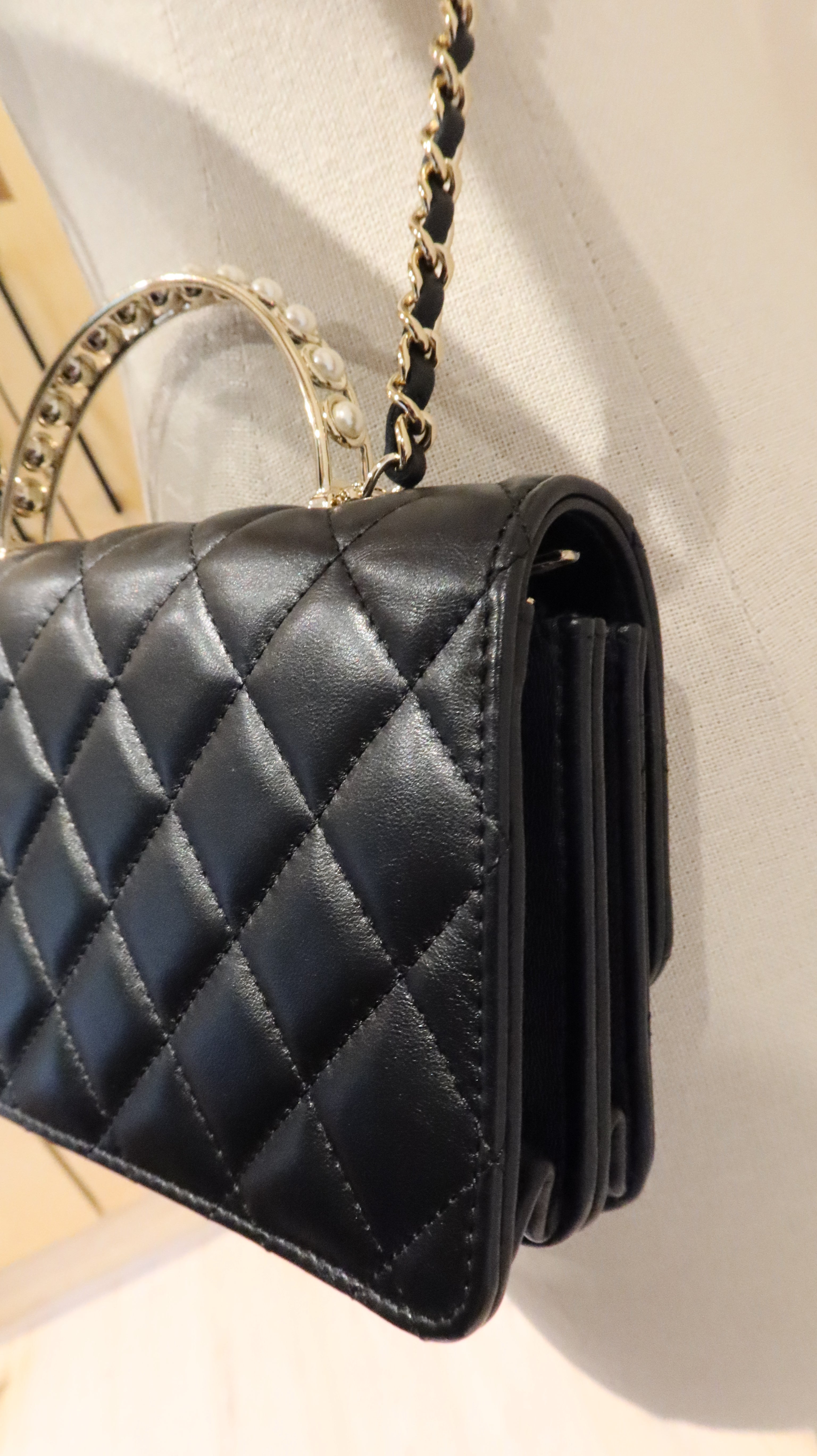 Chanel Pearl Top Handle Bag