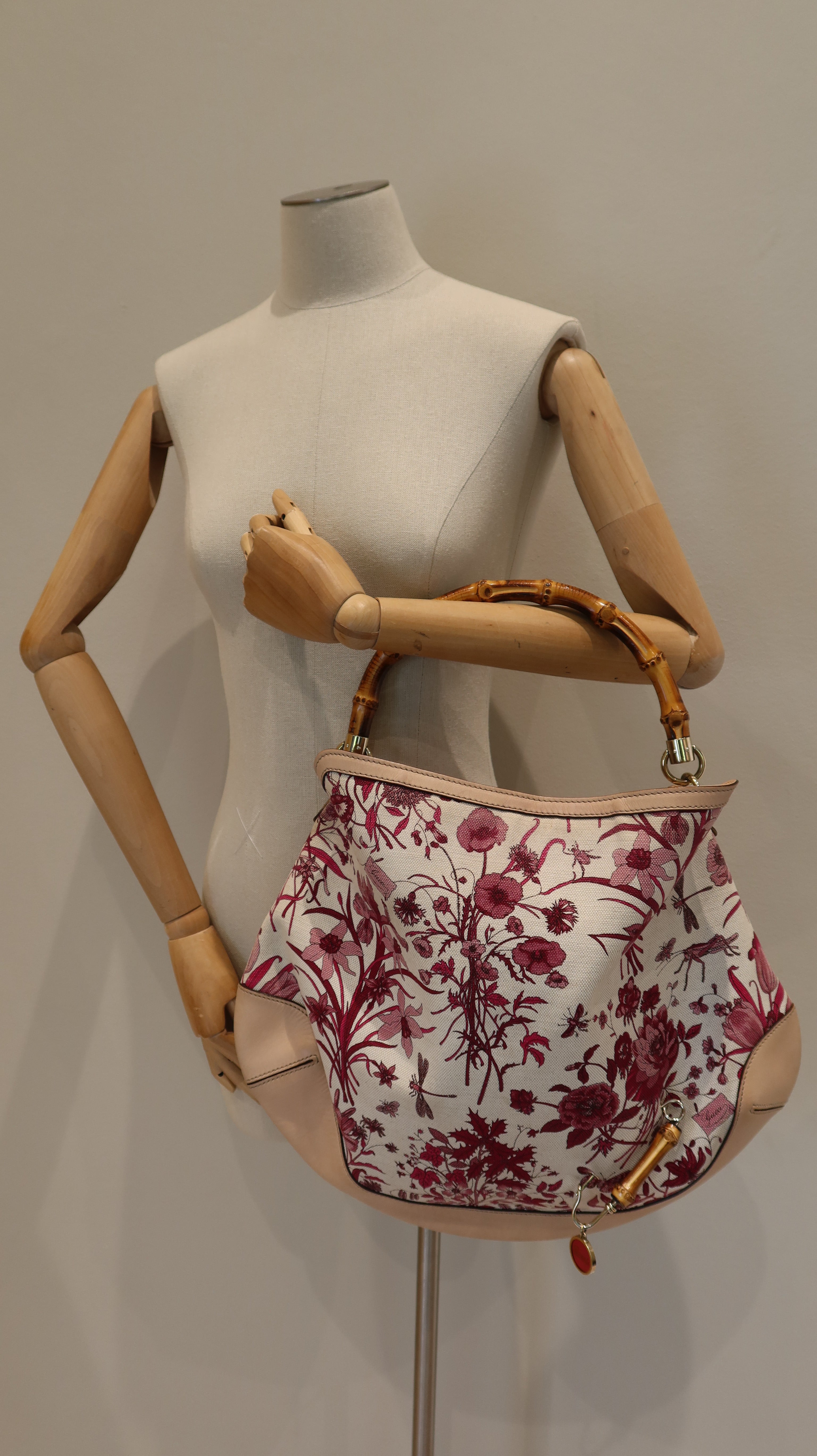 Gucci Flora Peggy Bamboo Bag