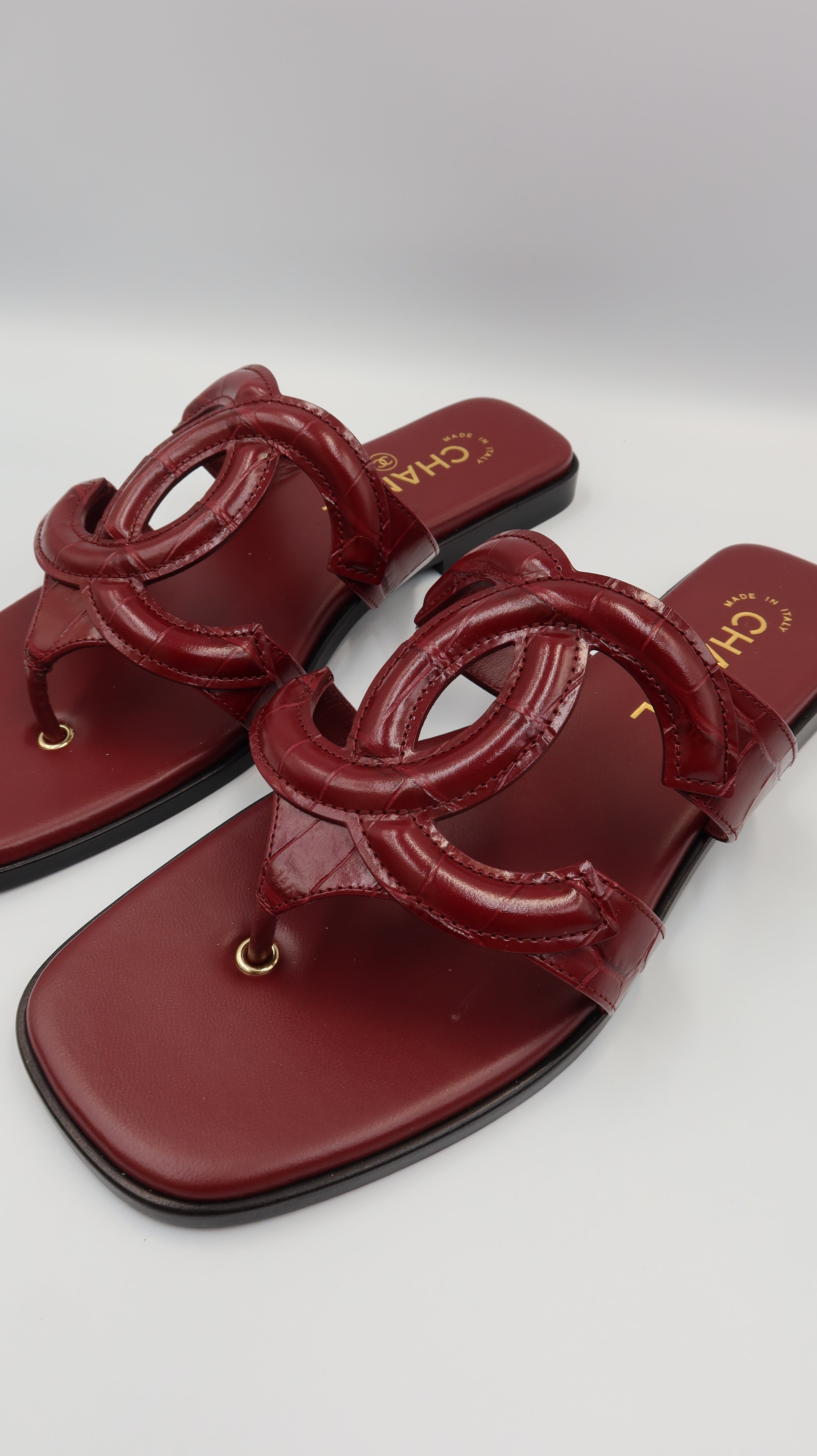 Chanel Thong Sandals *EU38/Unworn*