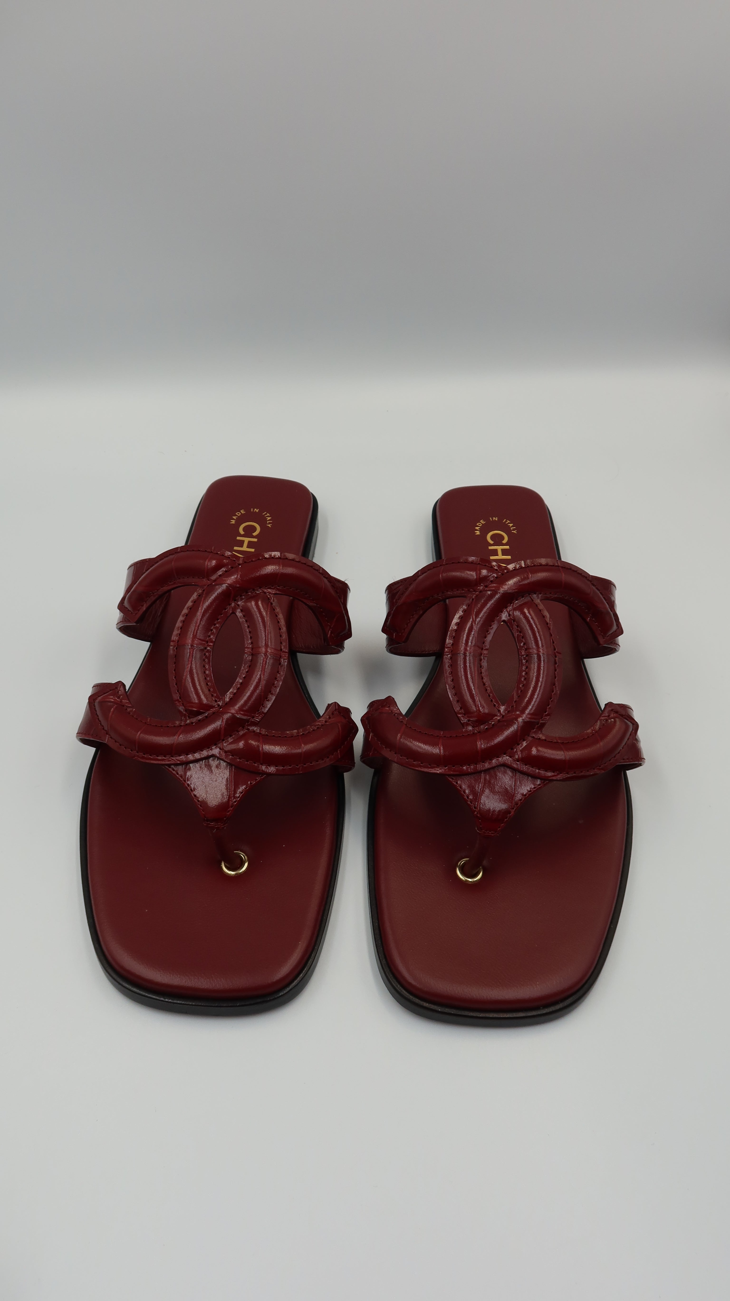 Chanel Thong Sandals *EU38/Unworn*