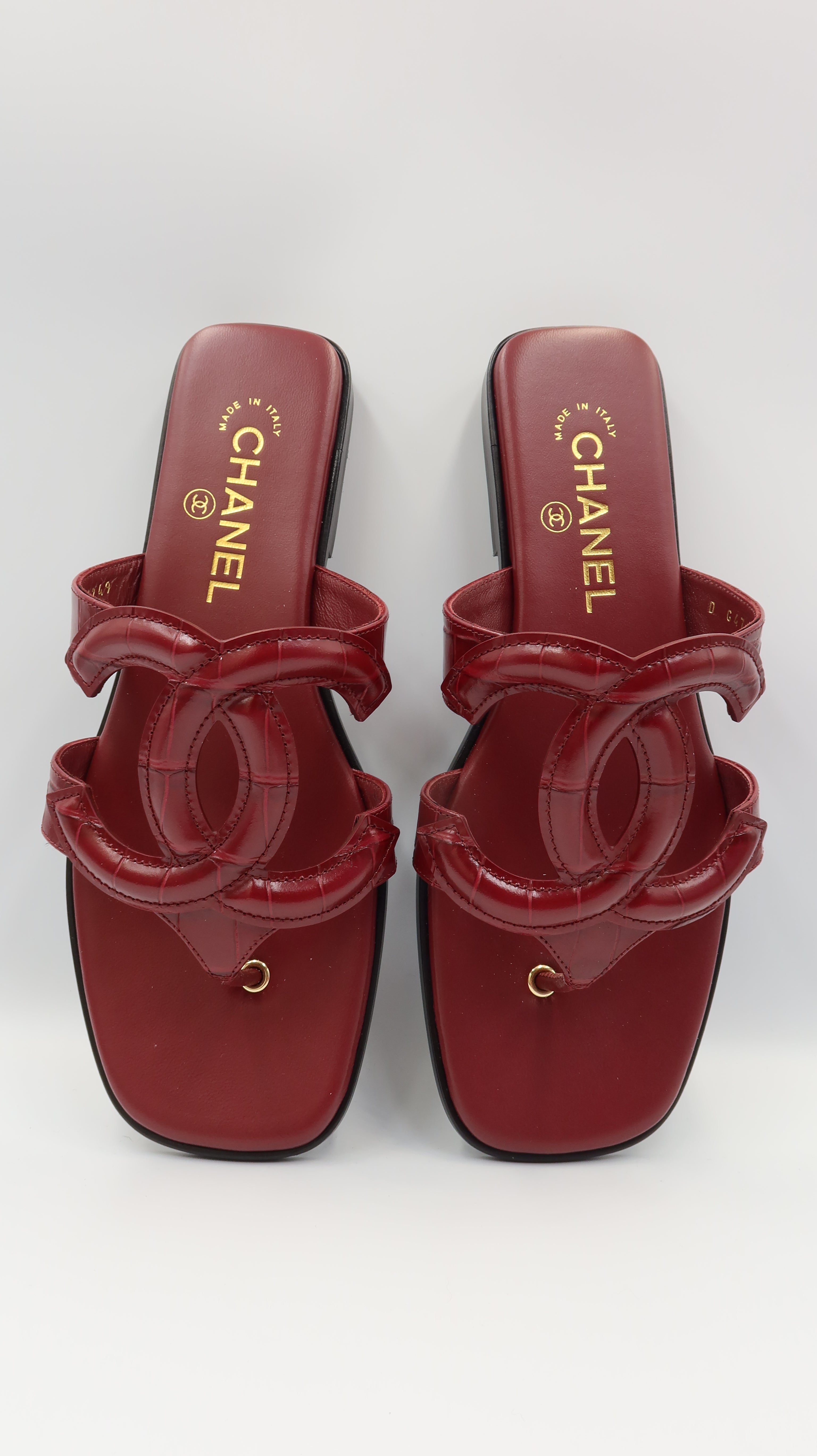 Chanel Thong Sandals *EU38/Unworn*