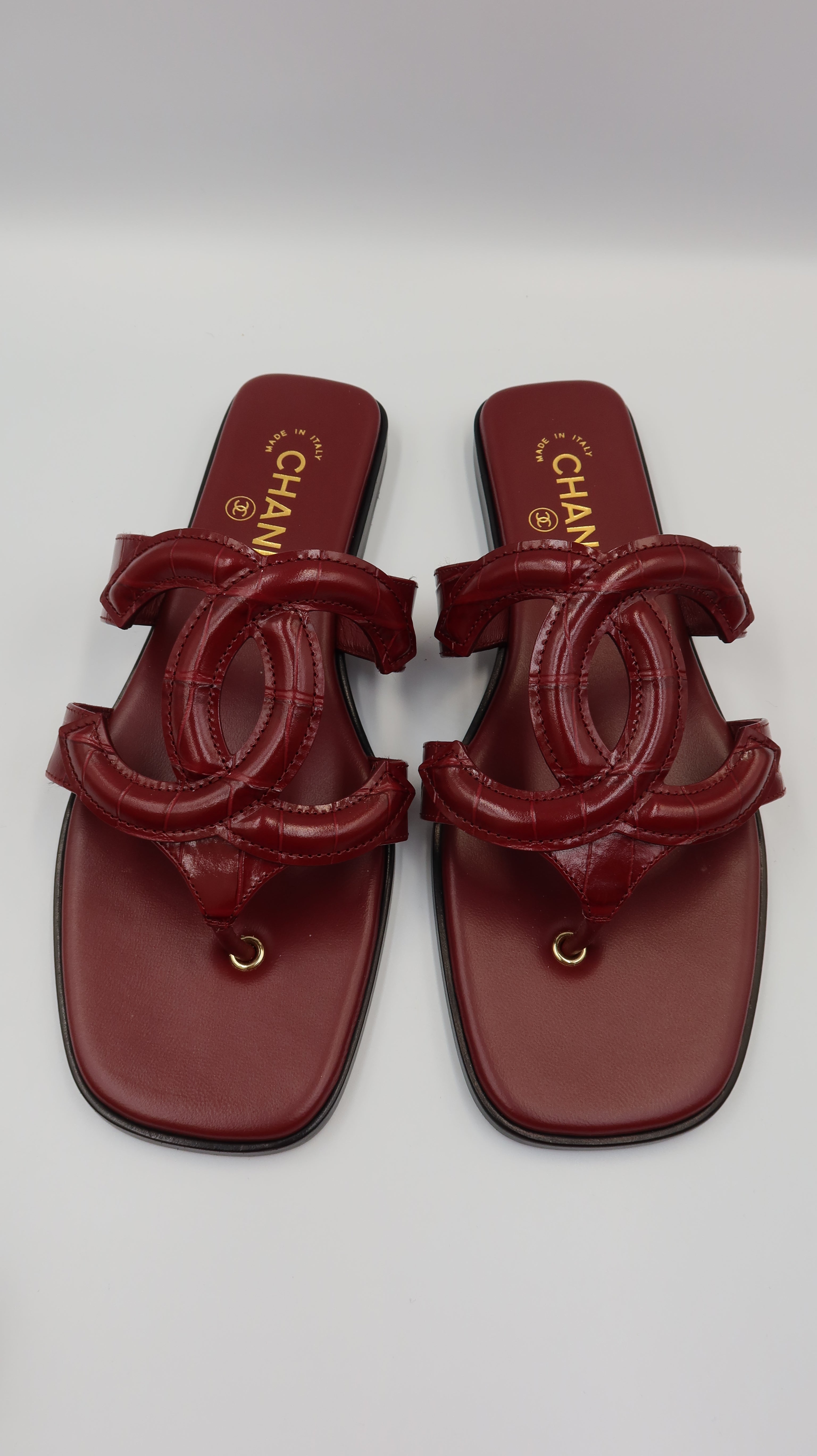 Chanel Thong Sandals *EU38/Unworn*