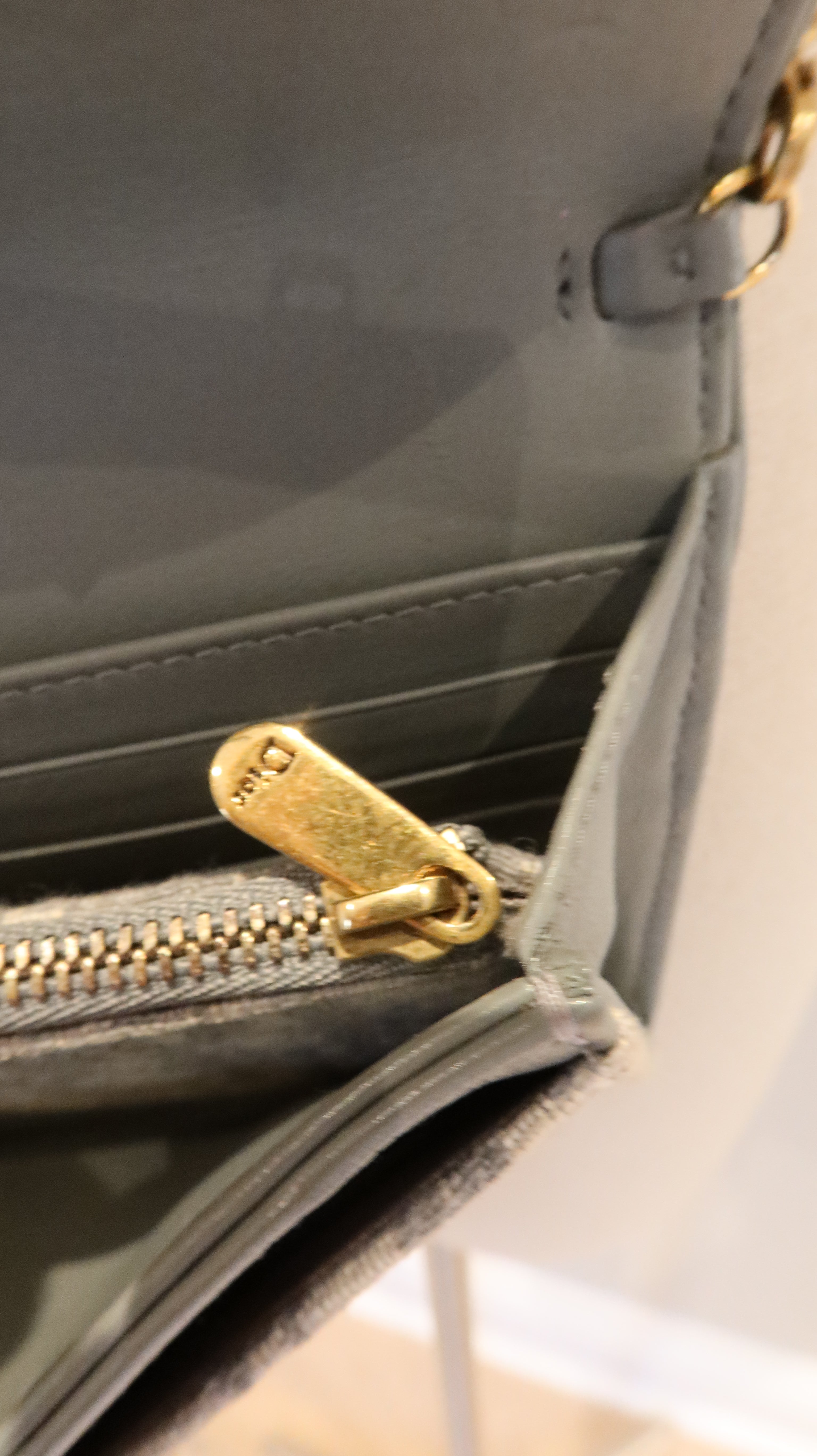 Christian Dior Saddle Wallet On Chain