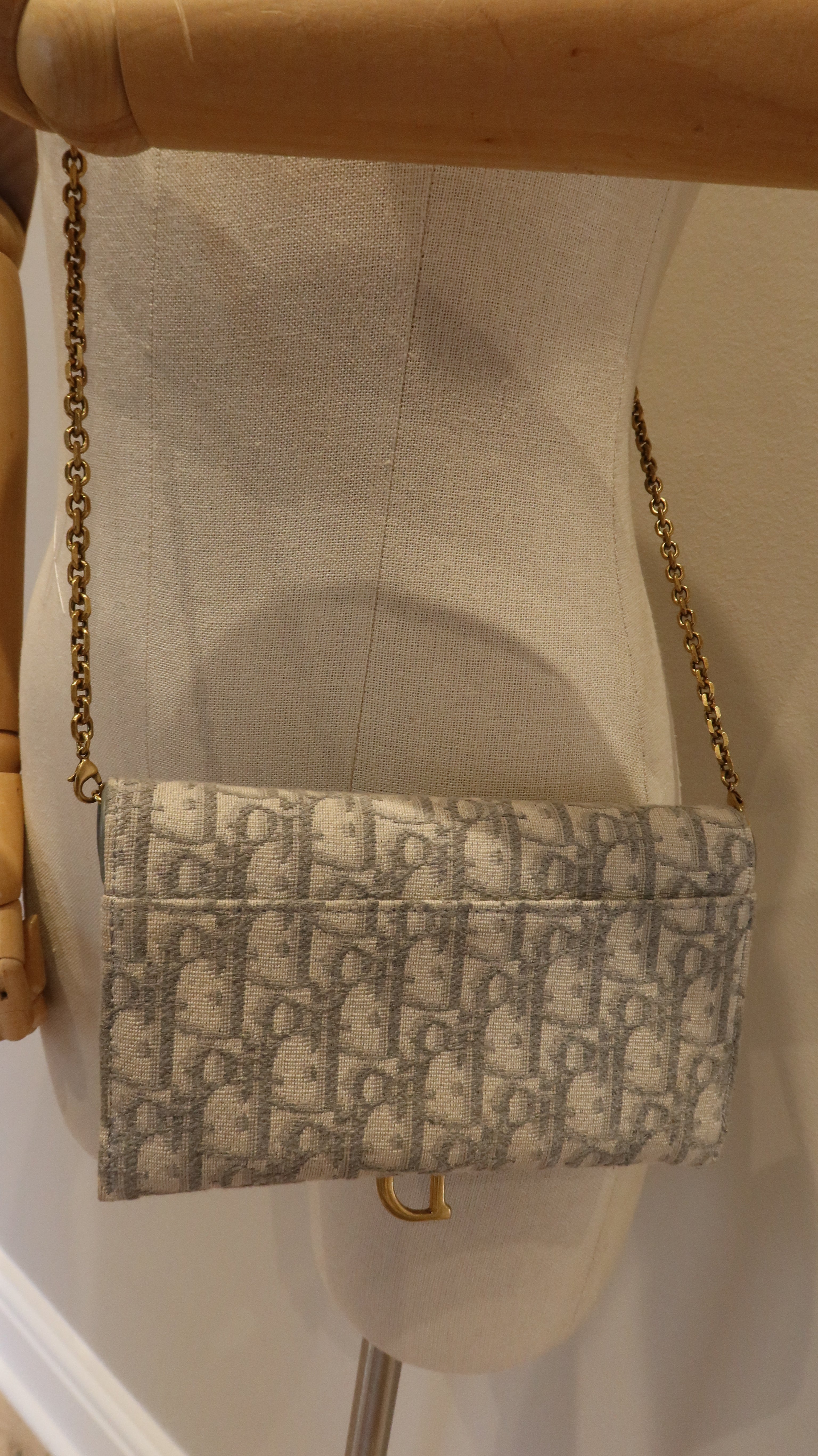 Christian Dior Saddle Wallet On Chain