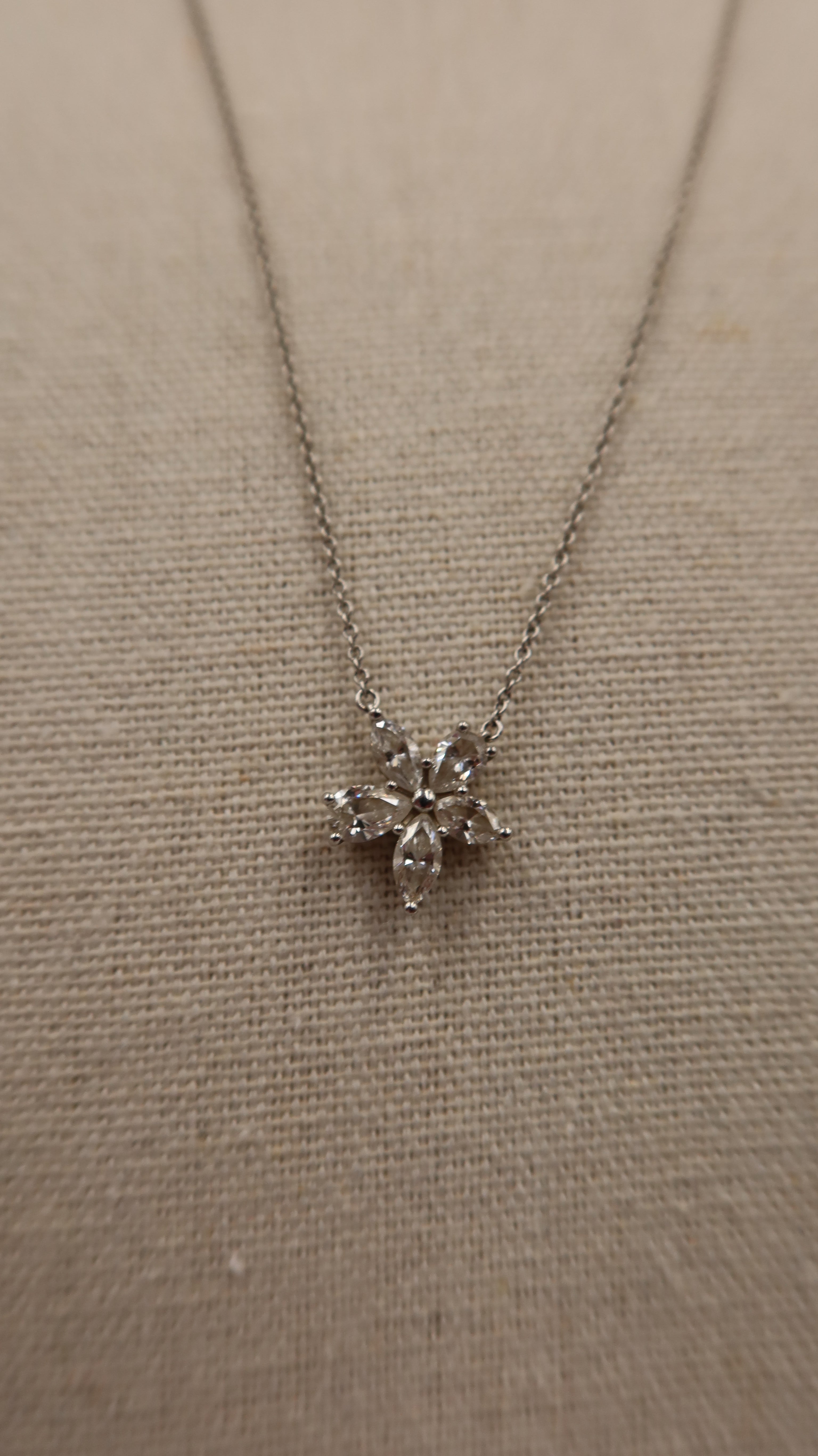Tiffany & Co Victoria Diamond Mixed Cluster Pendant