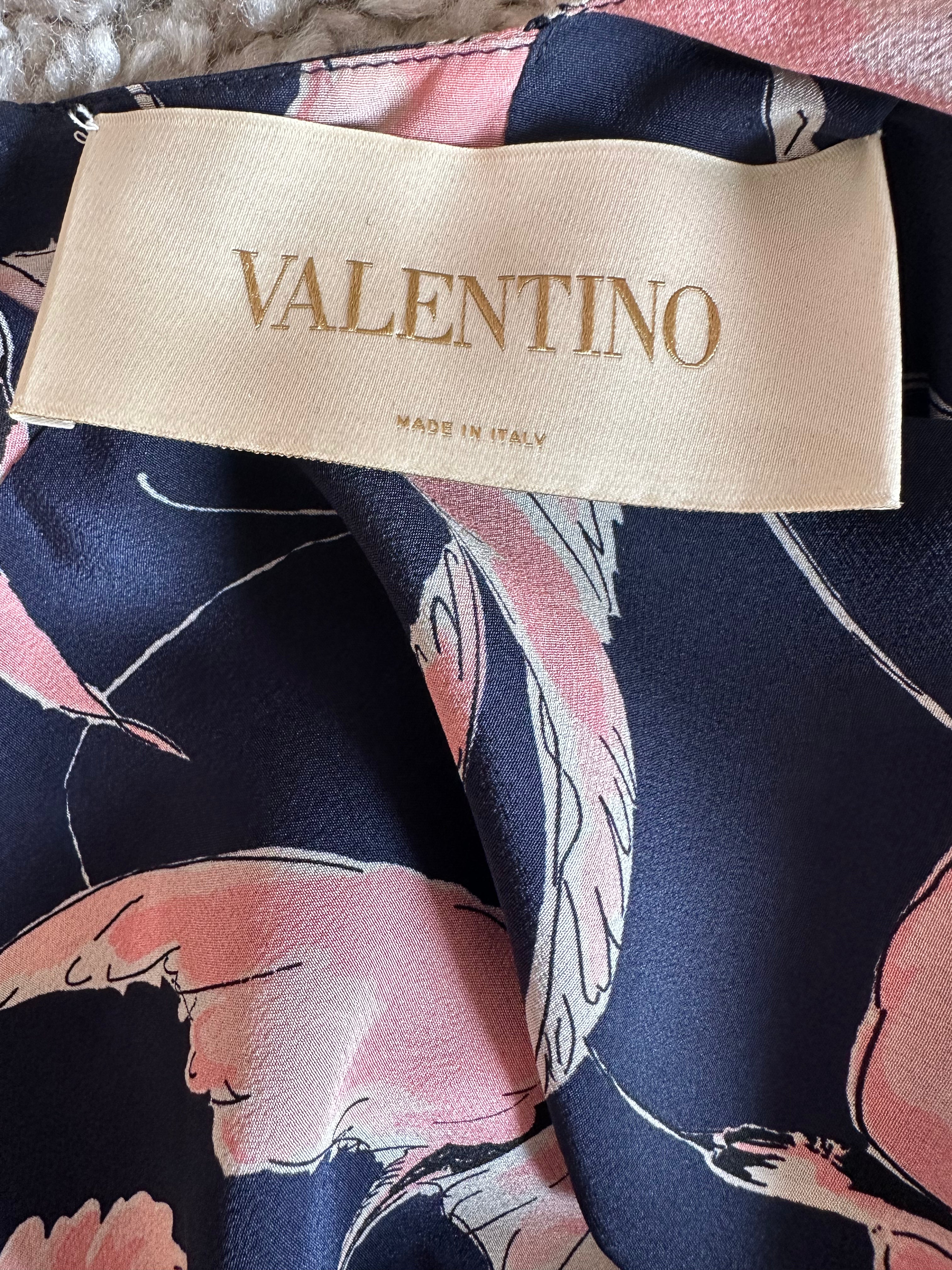 Valentino Silk Swallow Dress (Small)
