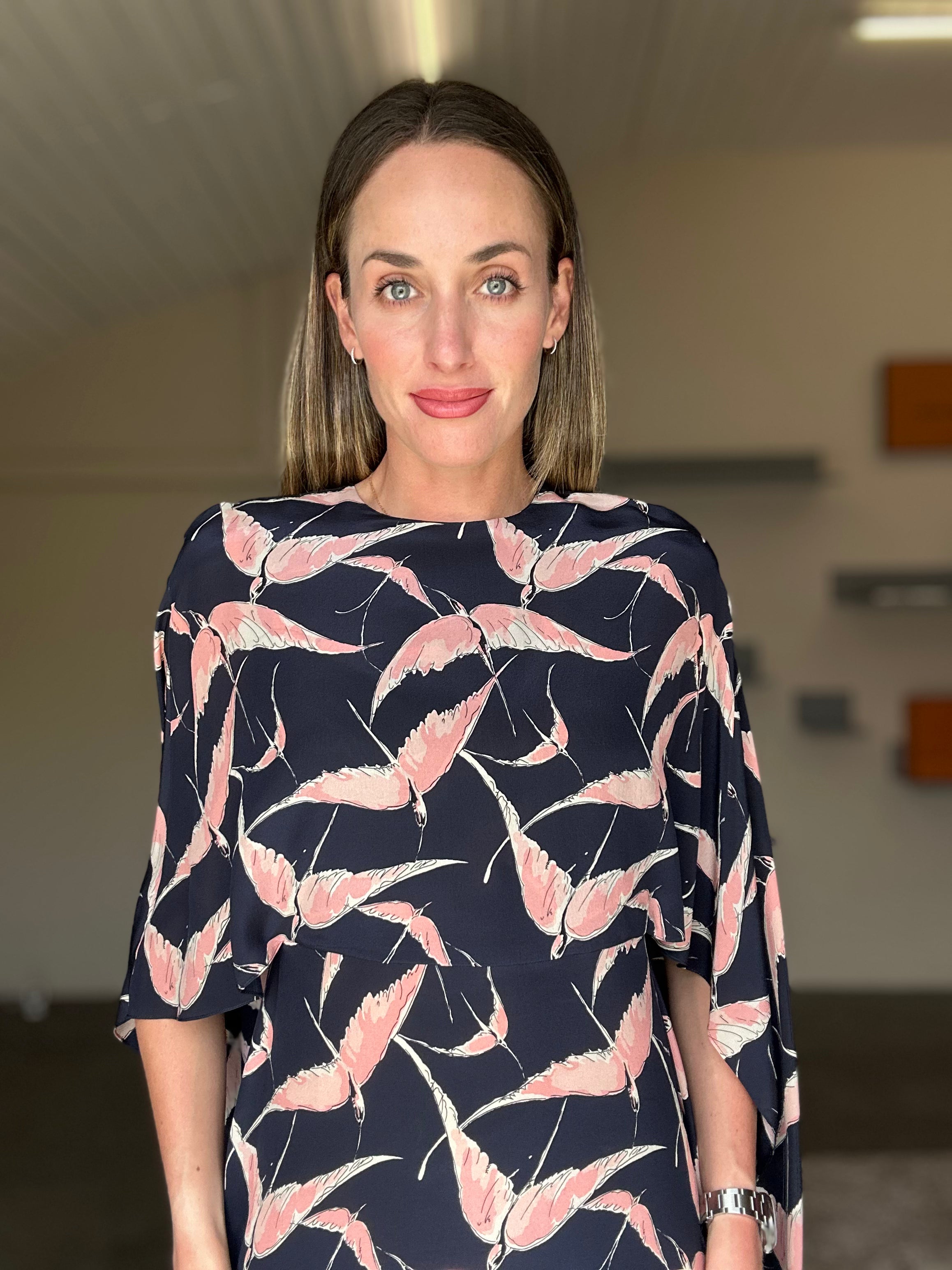 Valentino Silk Swallow Dress (Small)