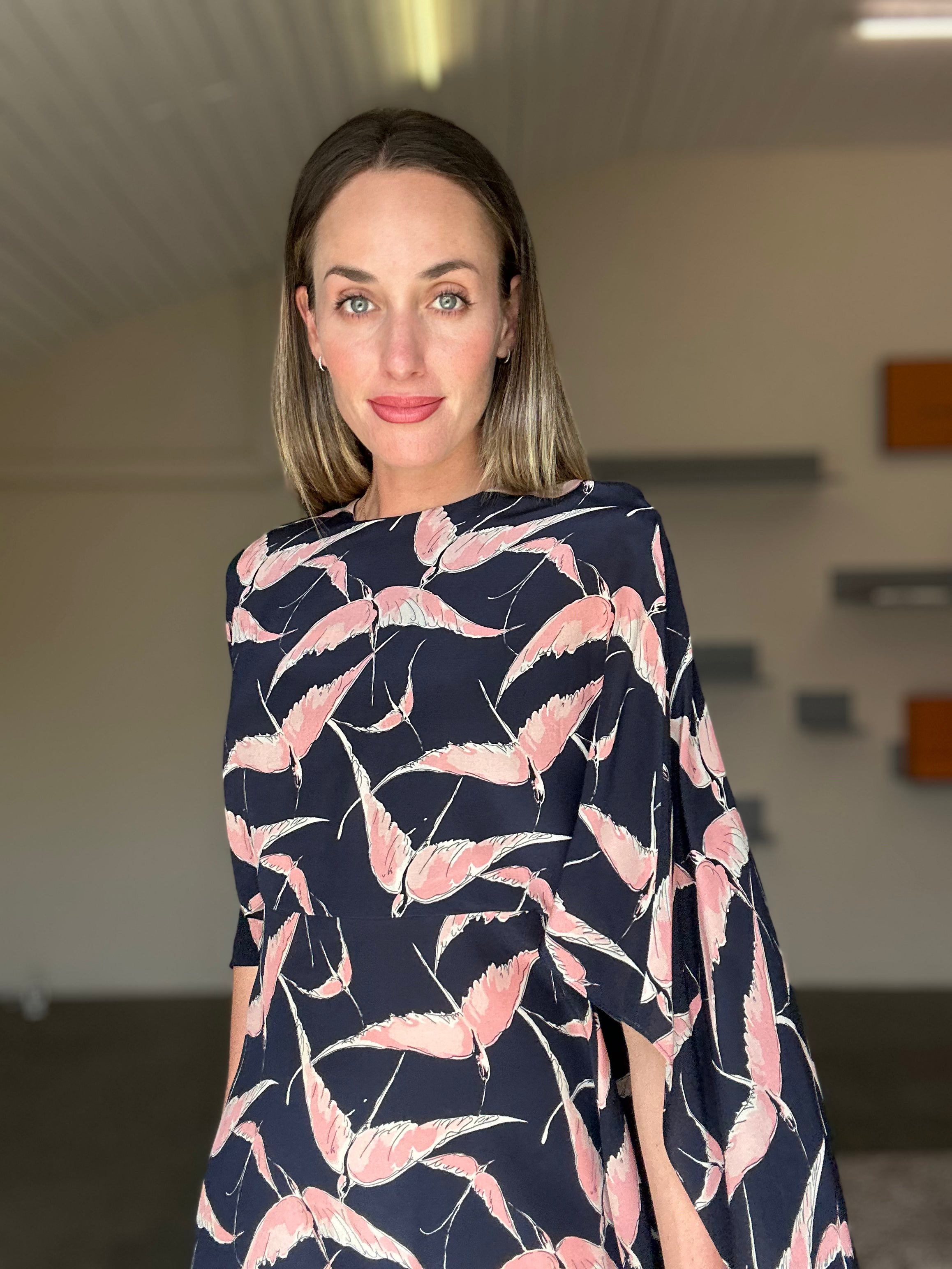 Valentino Silk Swallow Dress (Small)