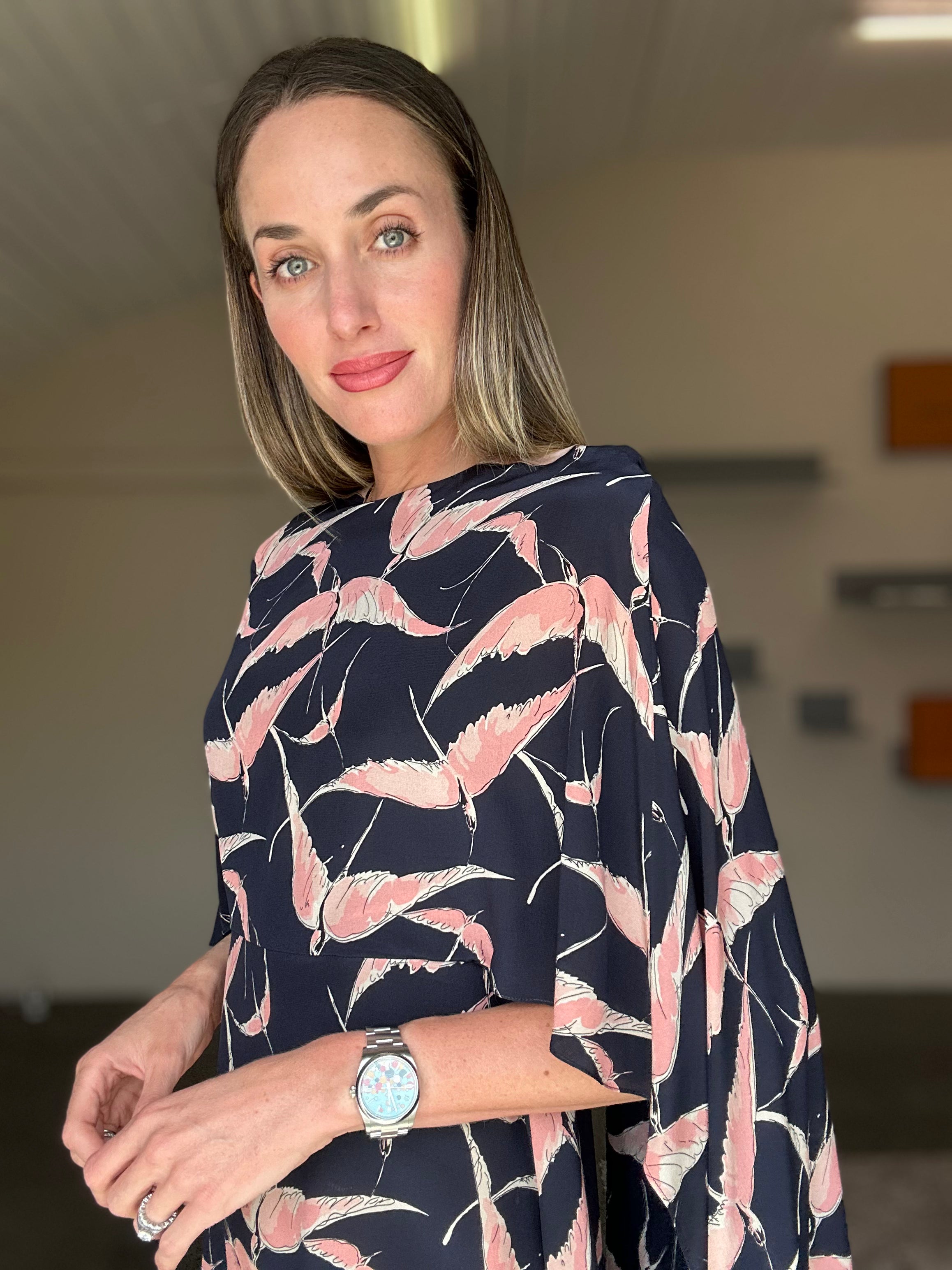 Valentino Silk Swallow Dress (Small)