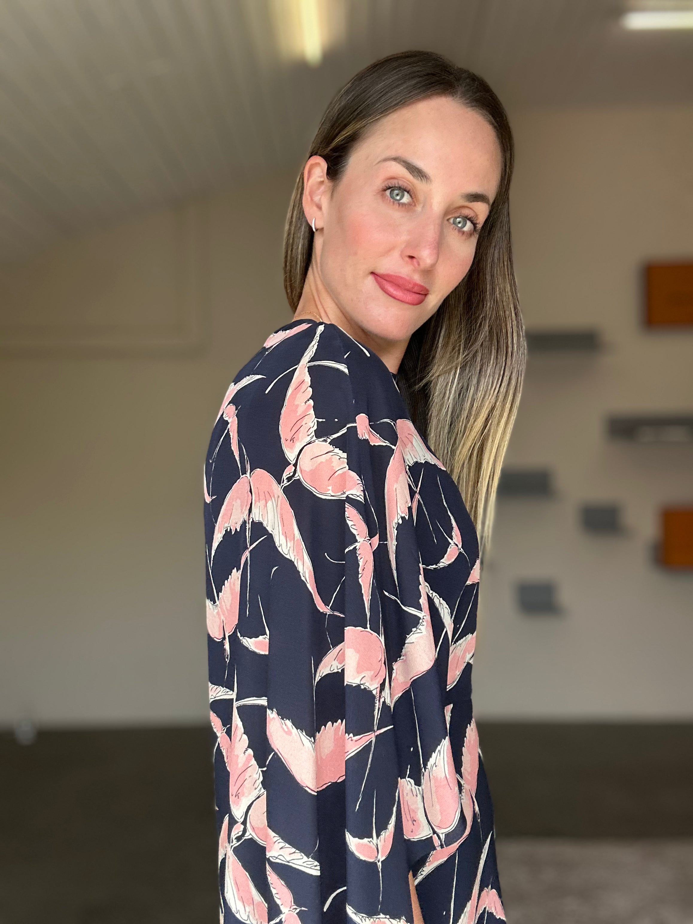 Valentino Silk Swallow Dress (Small)