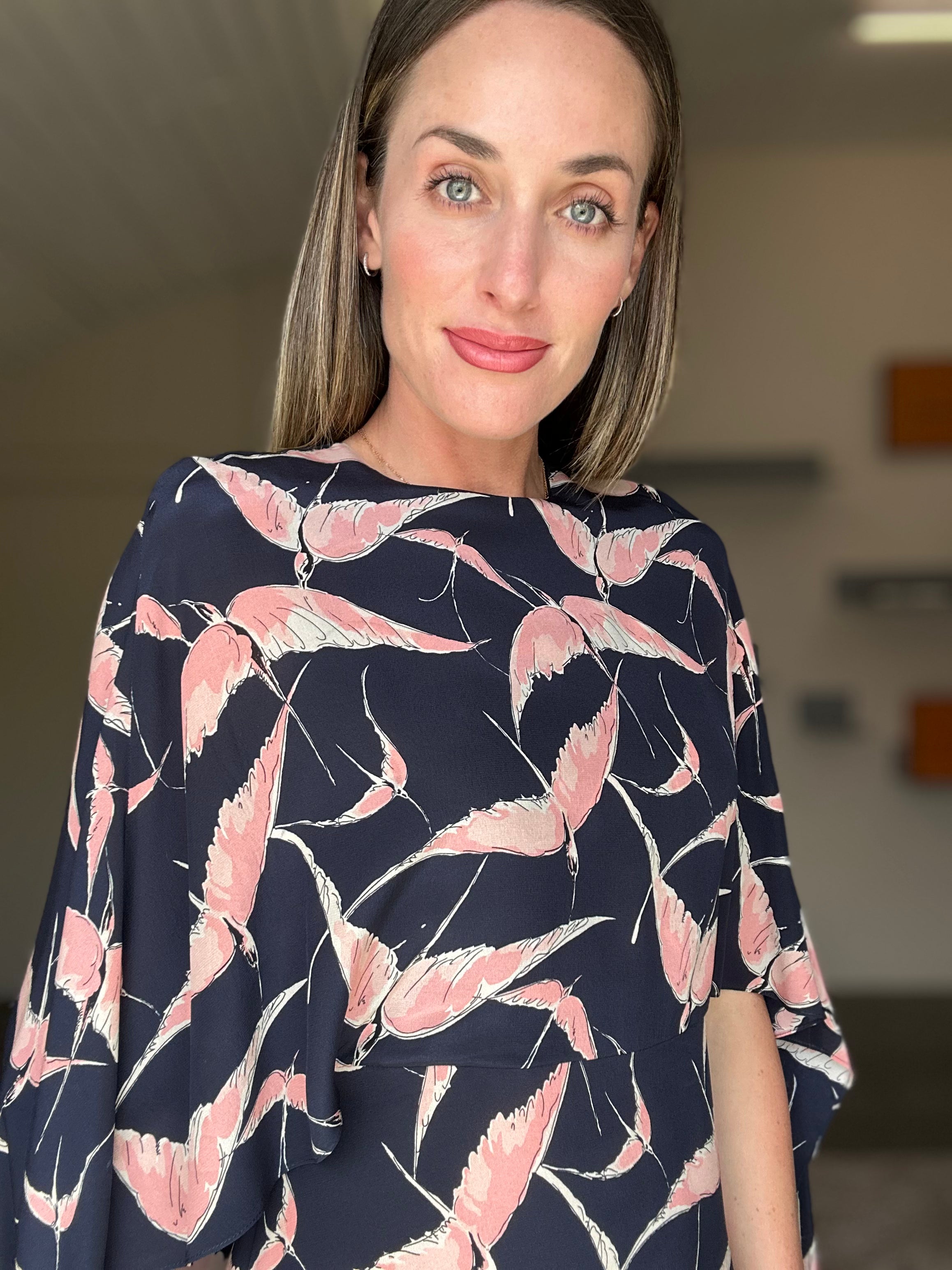 Valentino Silk Swallow Dress (Small)