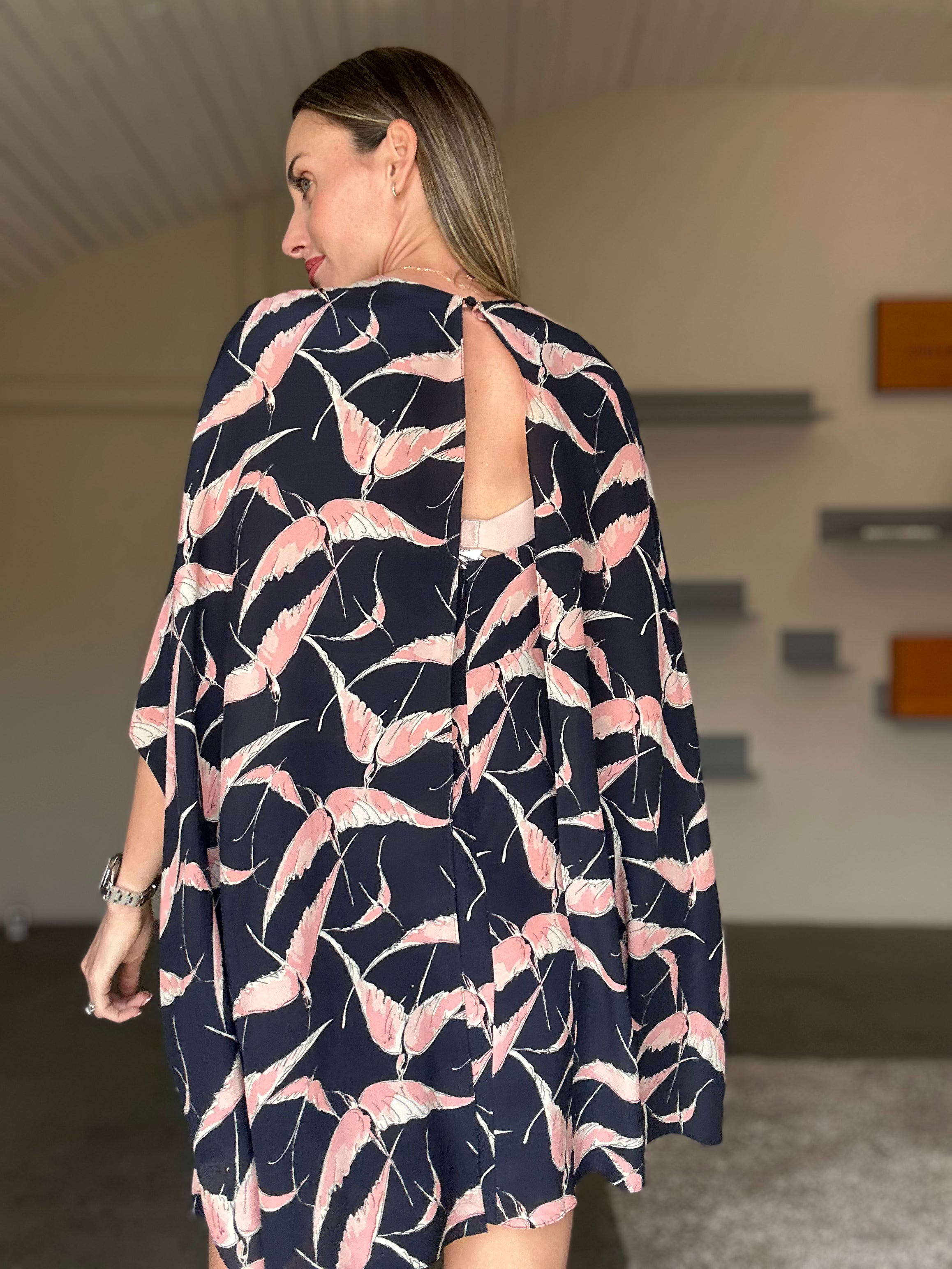 Valentino Silk Swallow Dress (Small)