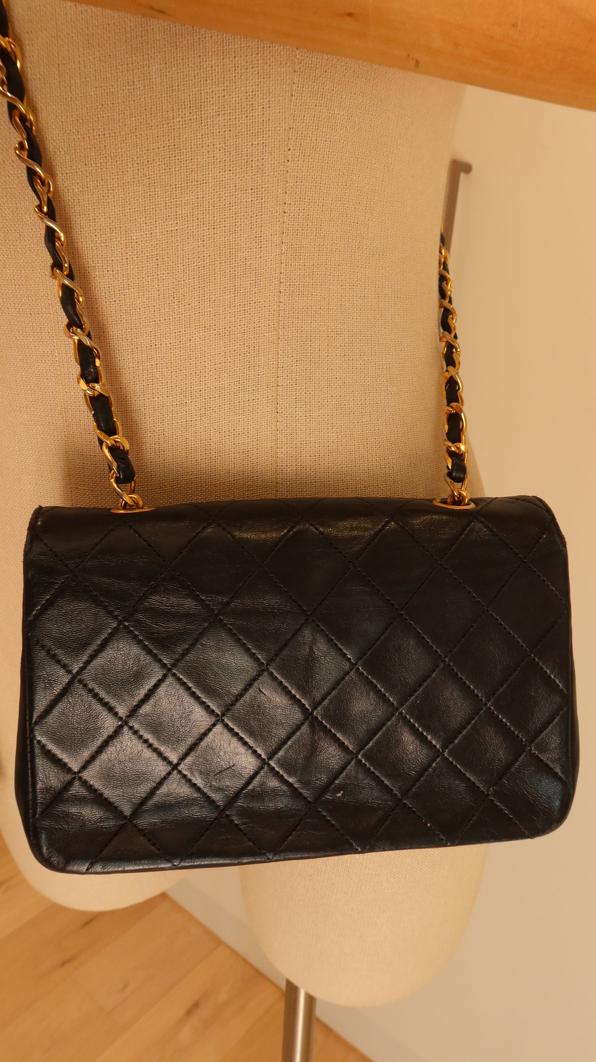 Chanel Vintage Dipped-Flap Mini Bag