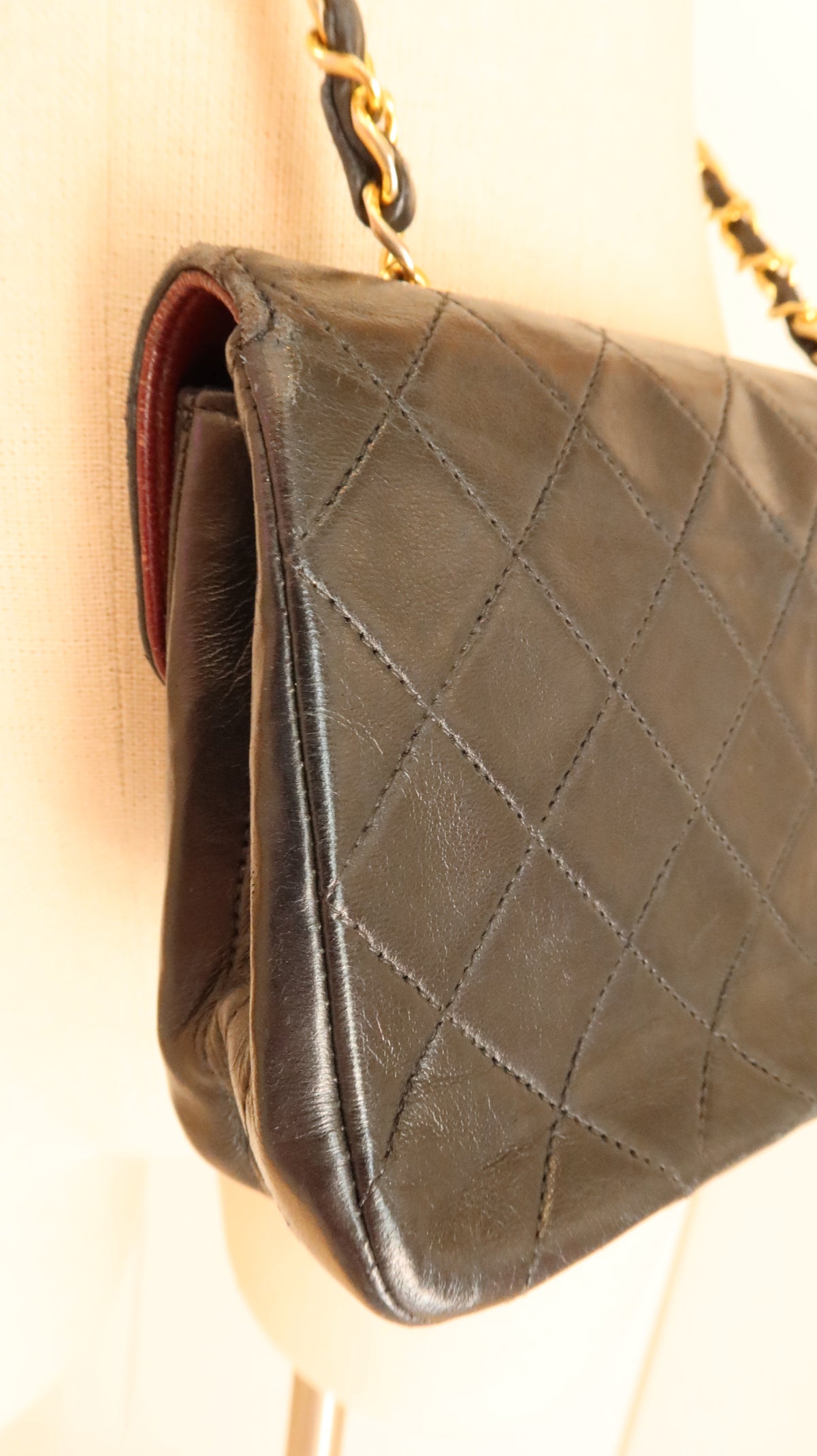 Chanel Vintage Dipped-Flap Mini Bag