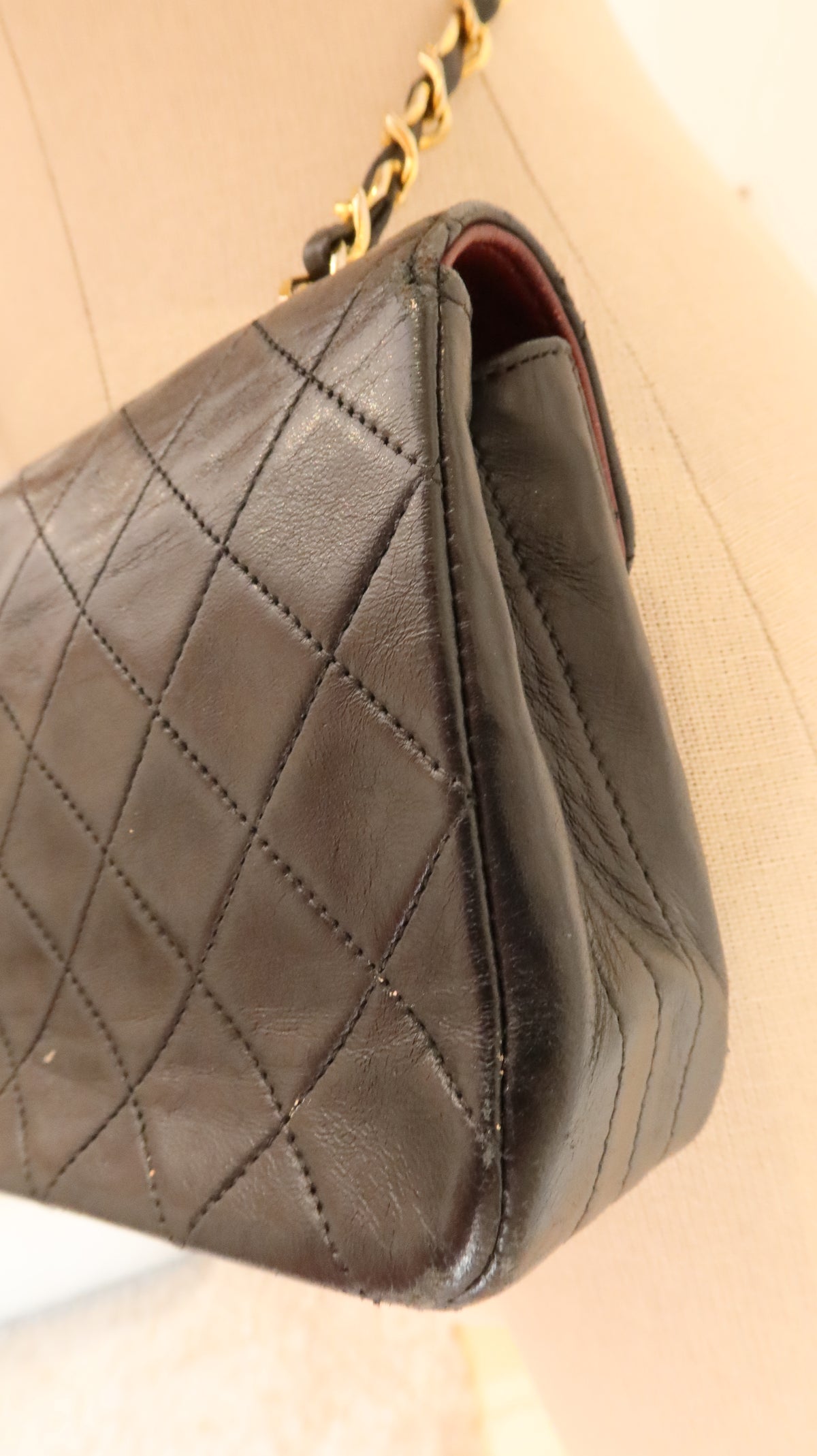 Chanel Vintage Dipped-Flap Mini Bag