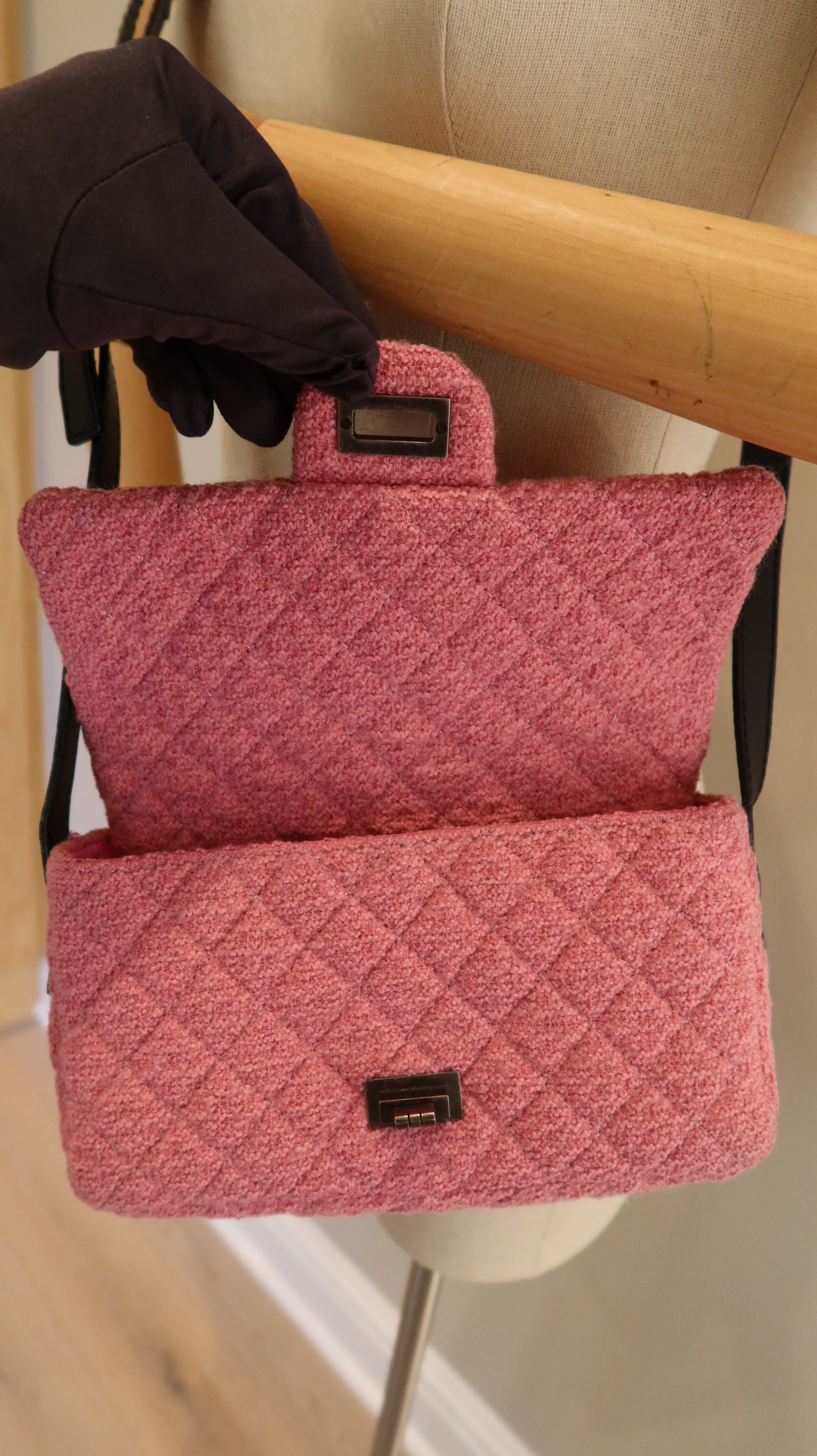 Chanel Tweed Mademoiselle Lock Crossbody