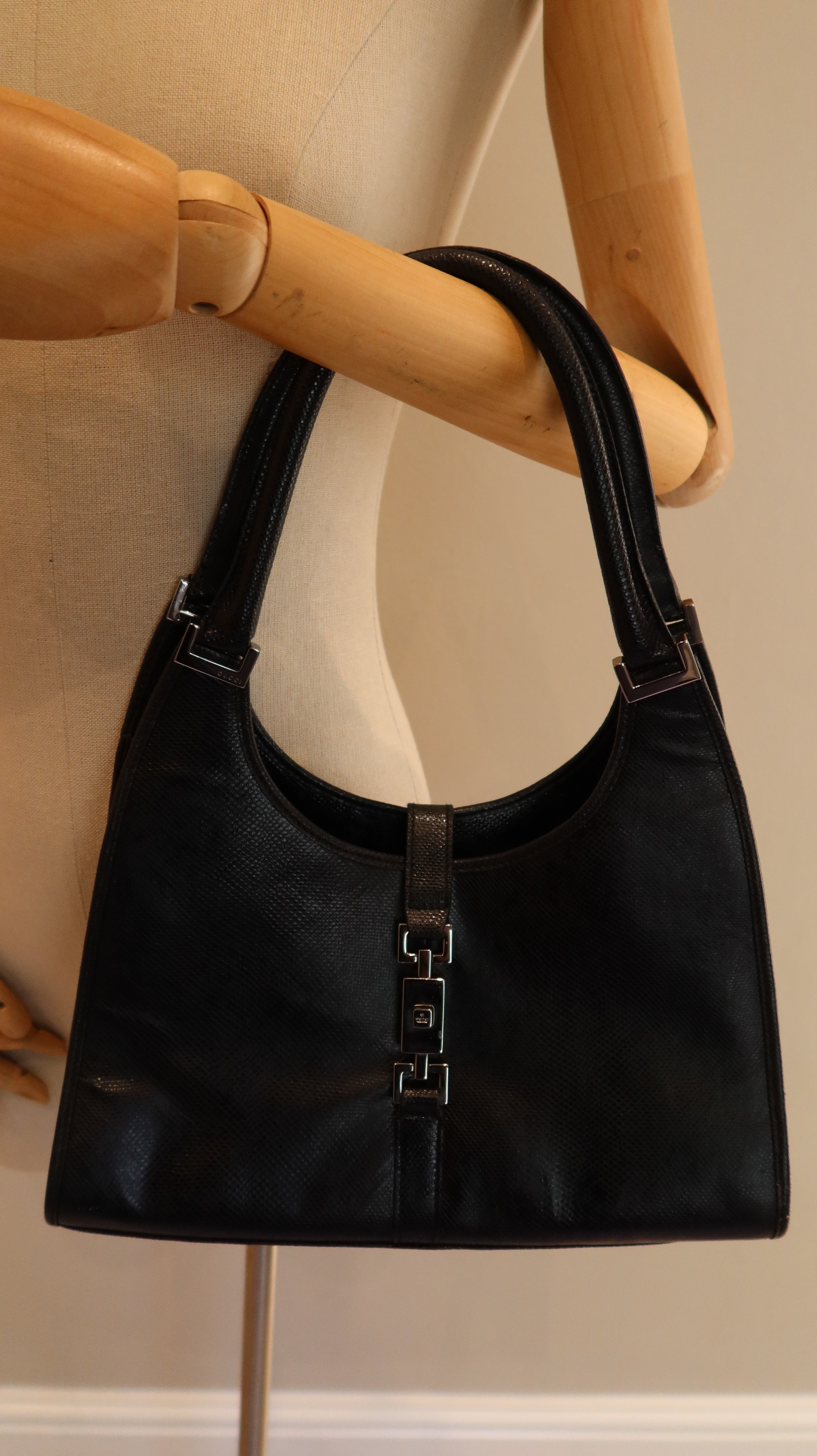 Gucci Jackie Python Handbag