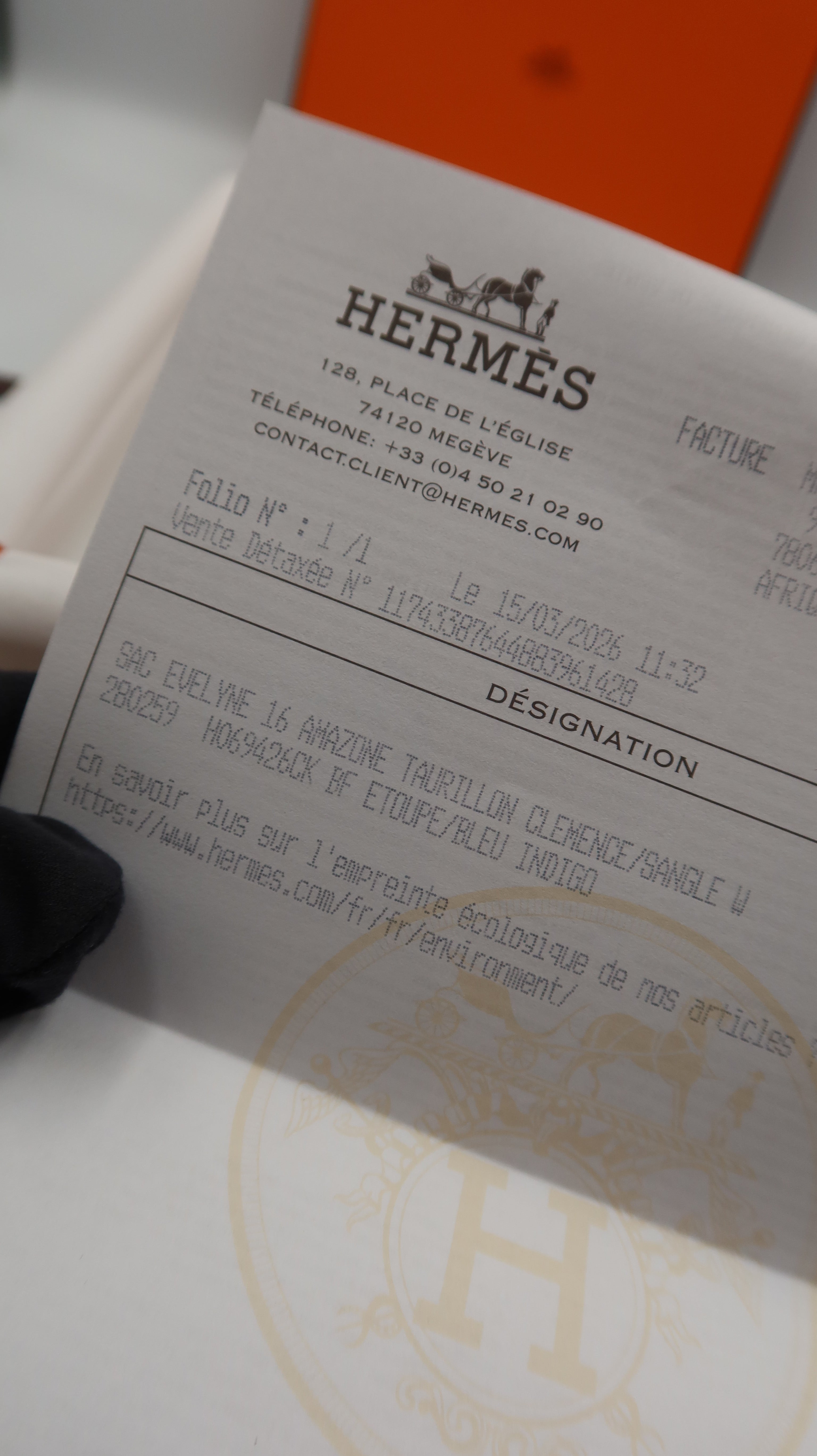 Hèrmes Mini Evelyne *Store Fresh/Full Set*