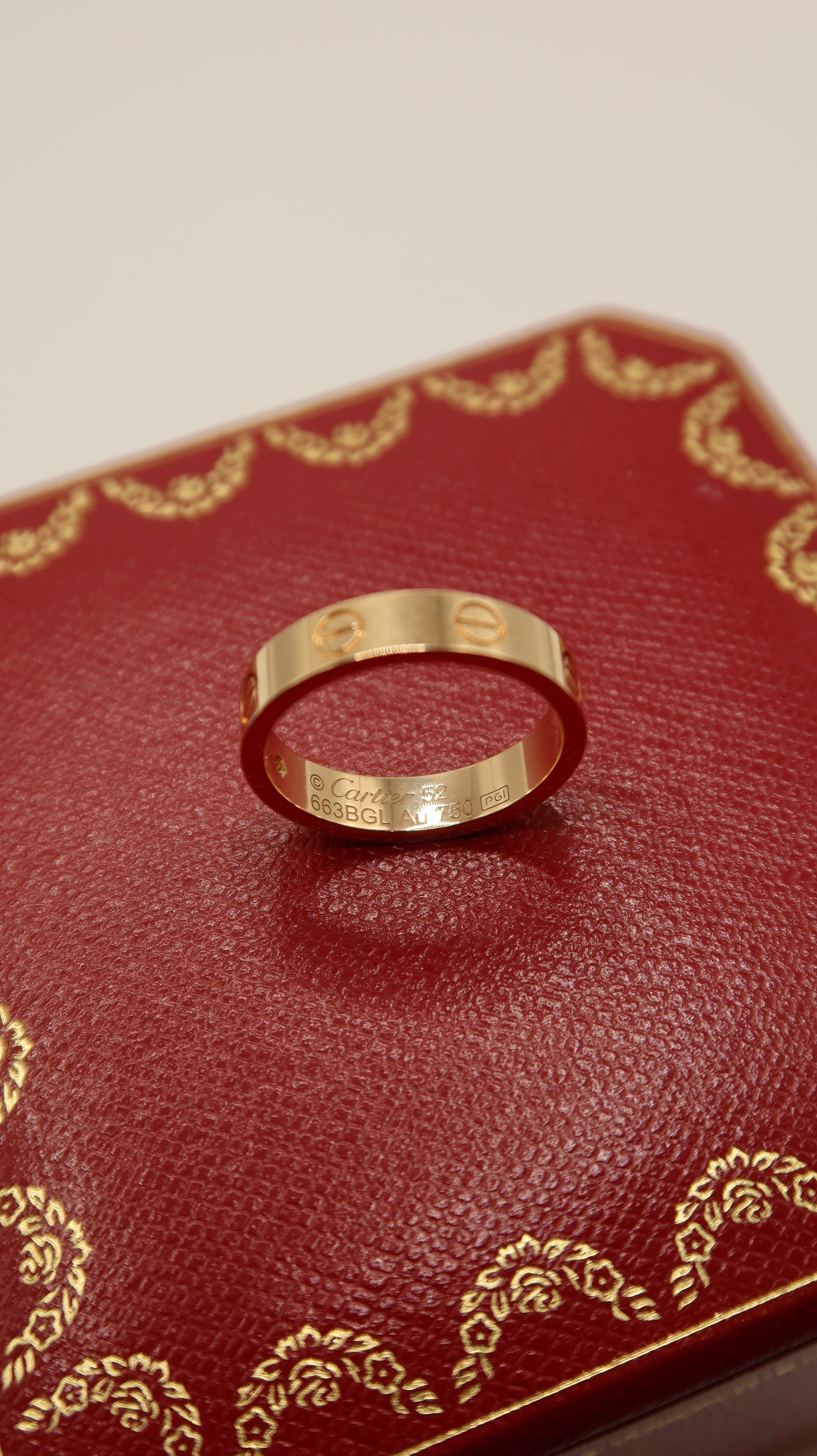 Cartier Mini Love Ring (With Diamond/52/PG)