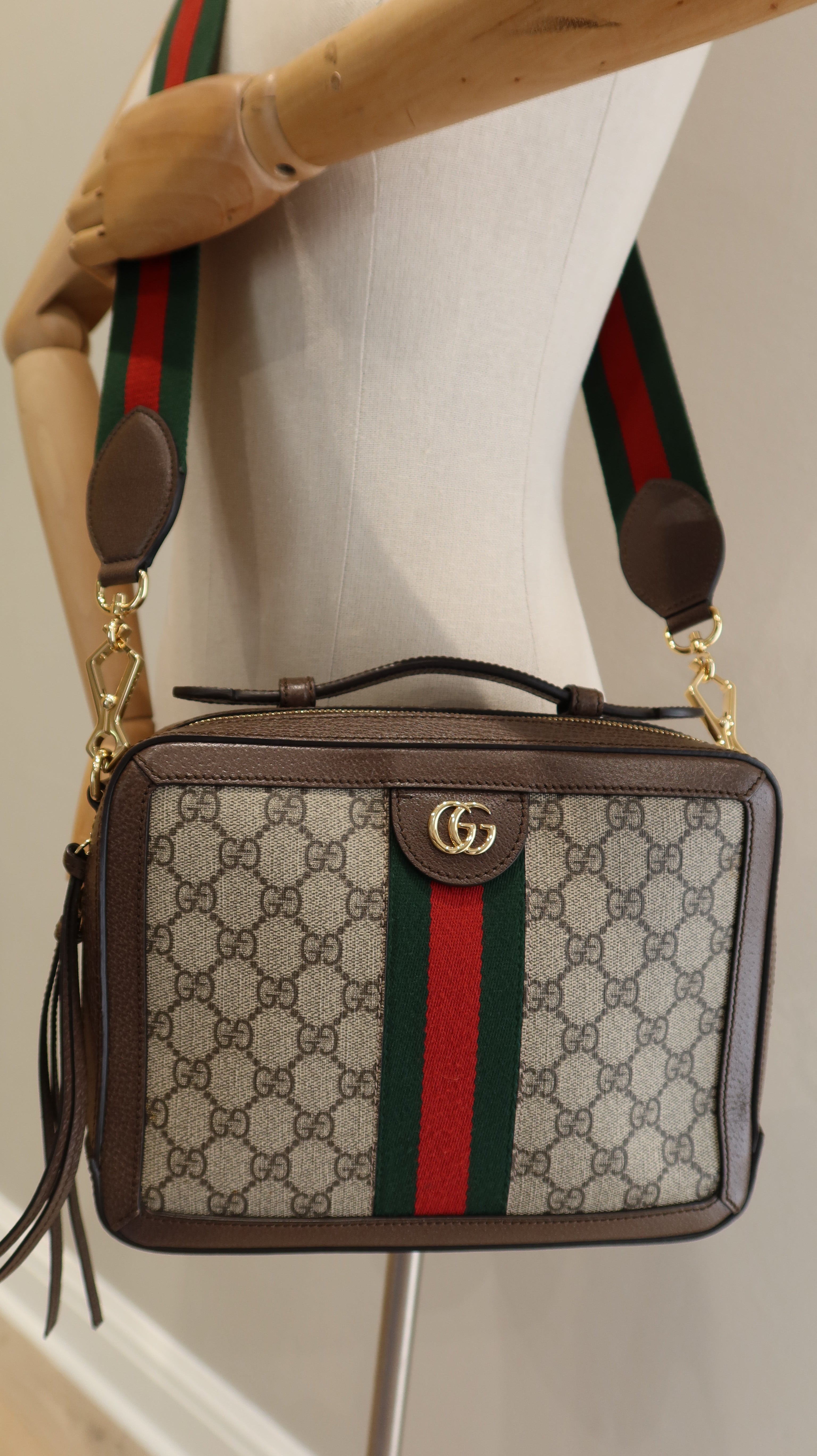 Gucci Ophidia Zip Around Camera Bag