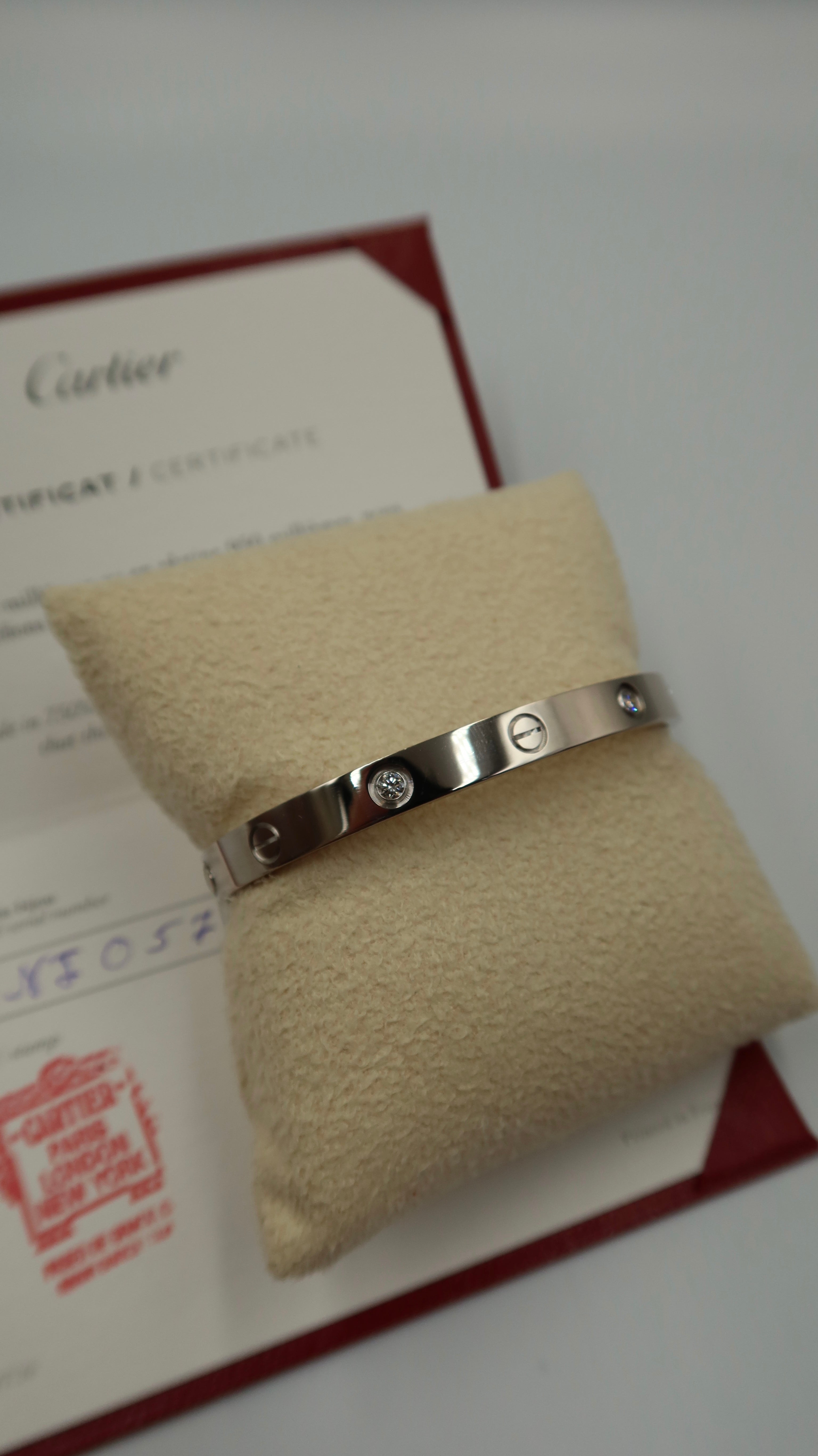 Cartier Love Bracelet Half Diamonds (WG/18)