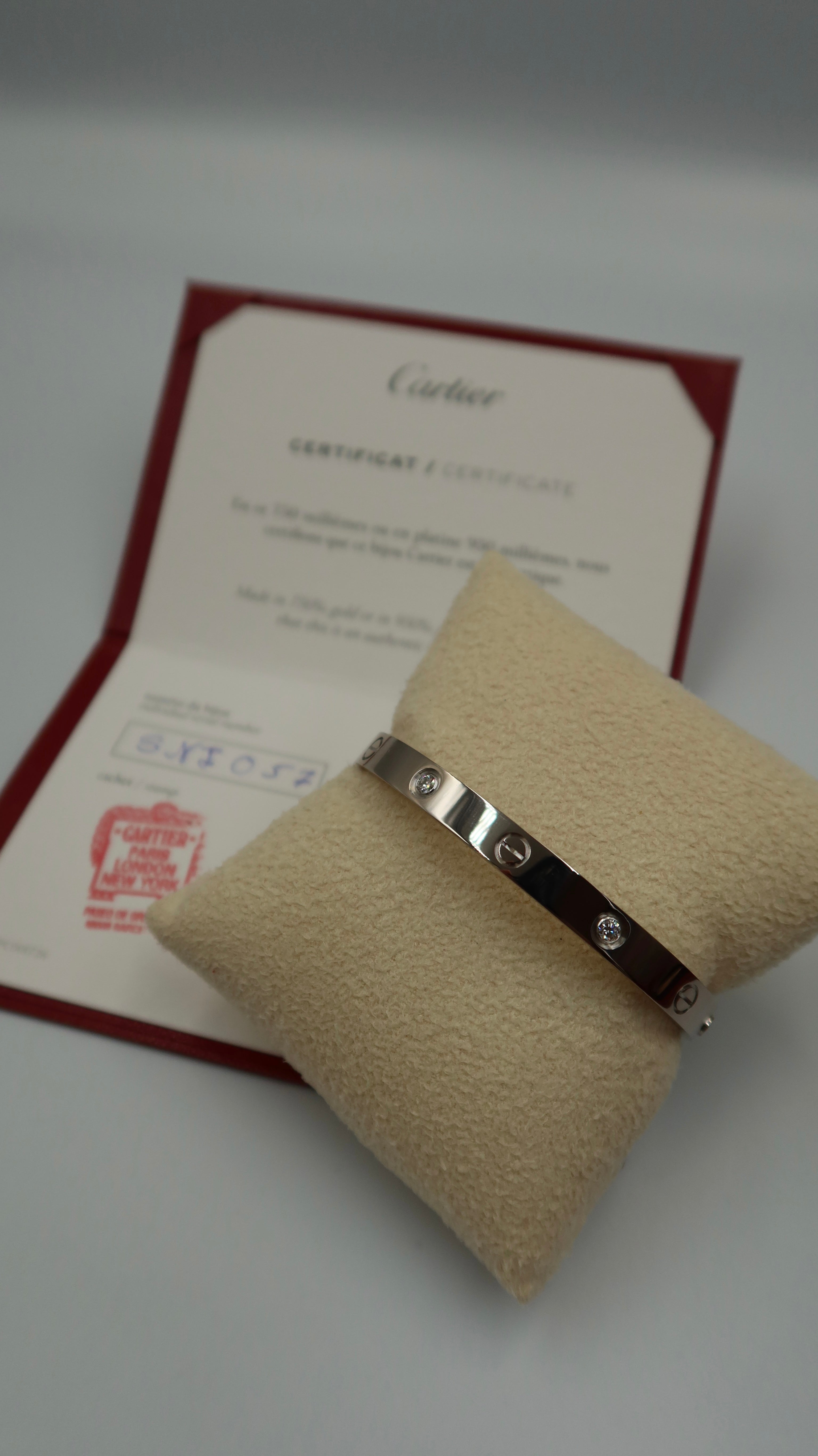 Cartier Love Bracelet Half Diamonds (WG/18)
