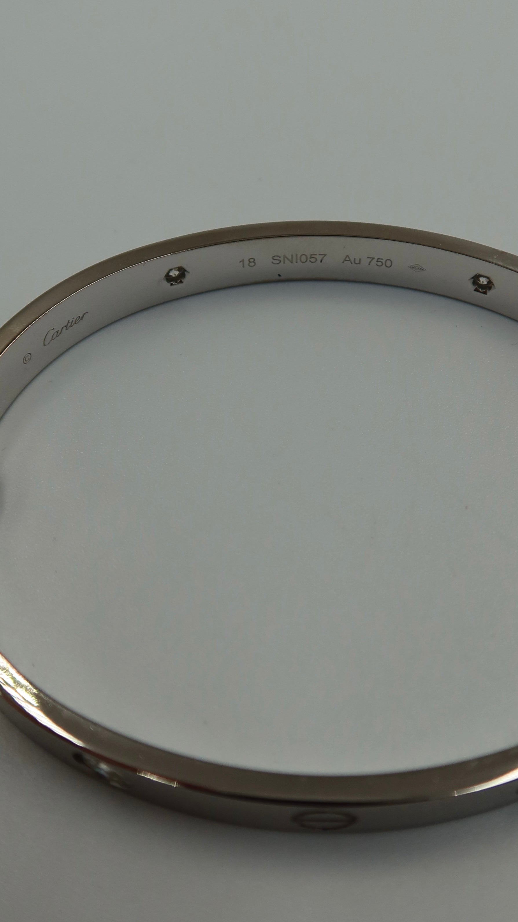 Cartier Love Bracelet Half Diamonds (WG/18)