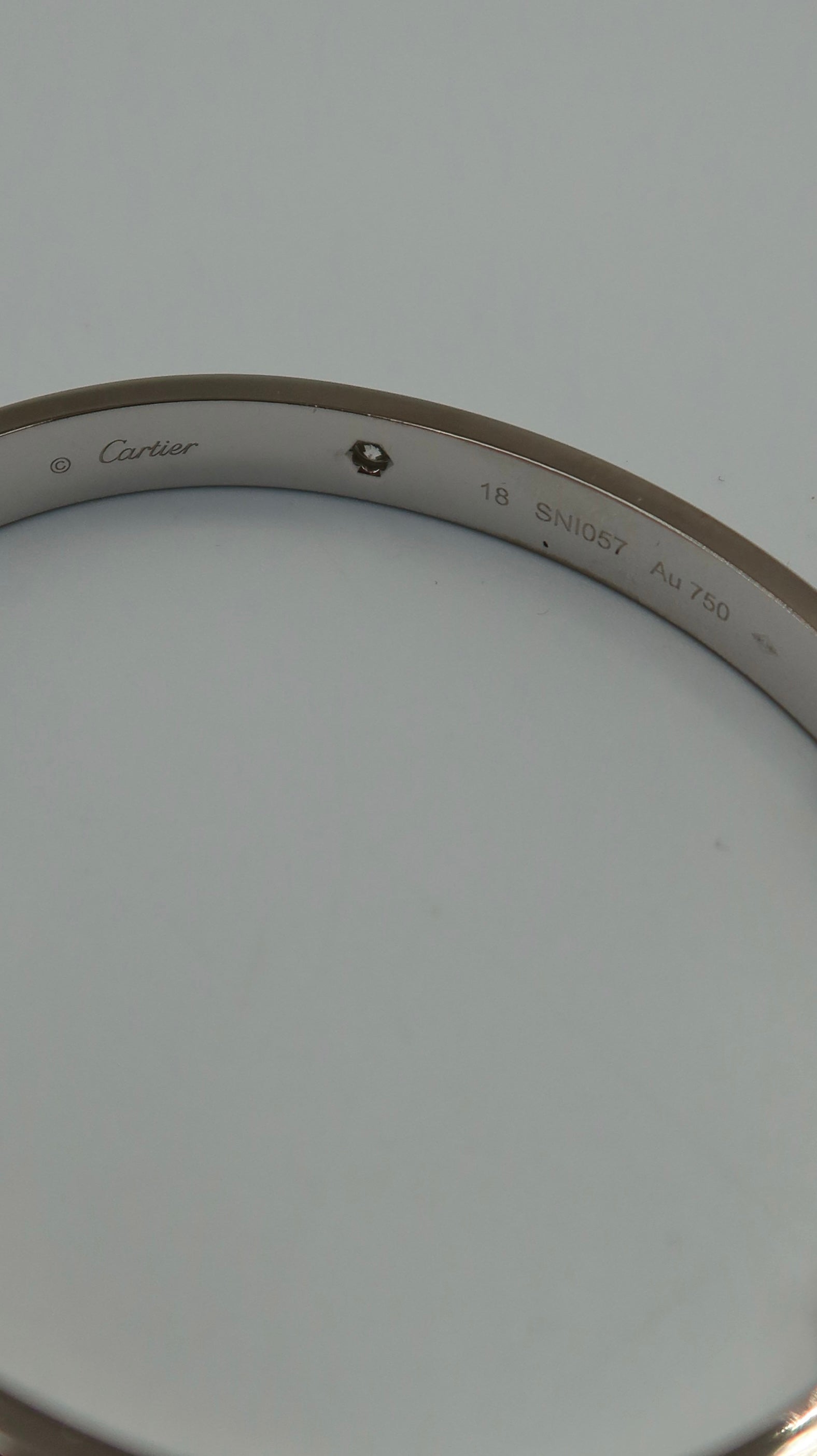 Cartier Love Bracelet Half Diamonds (WG/18)
