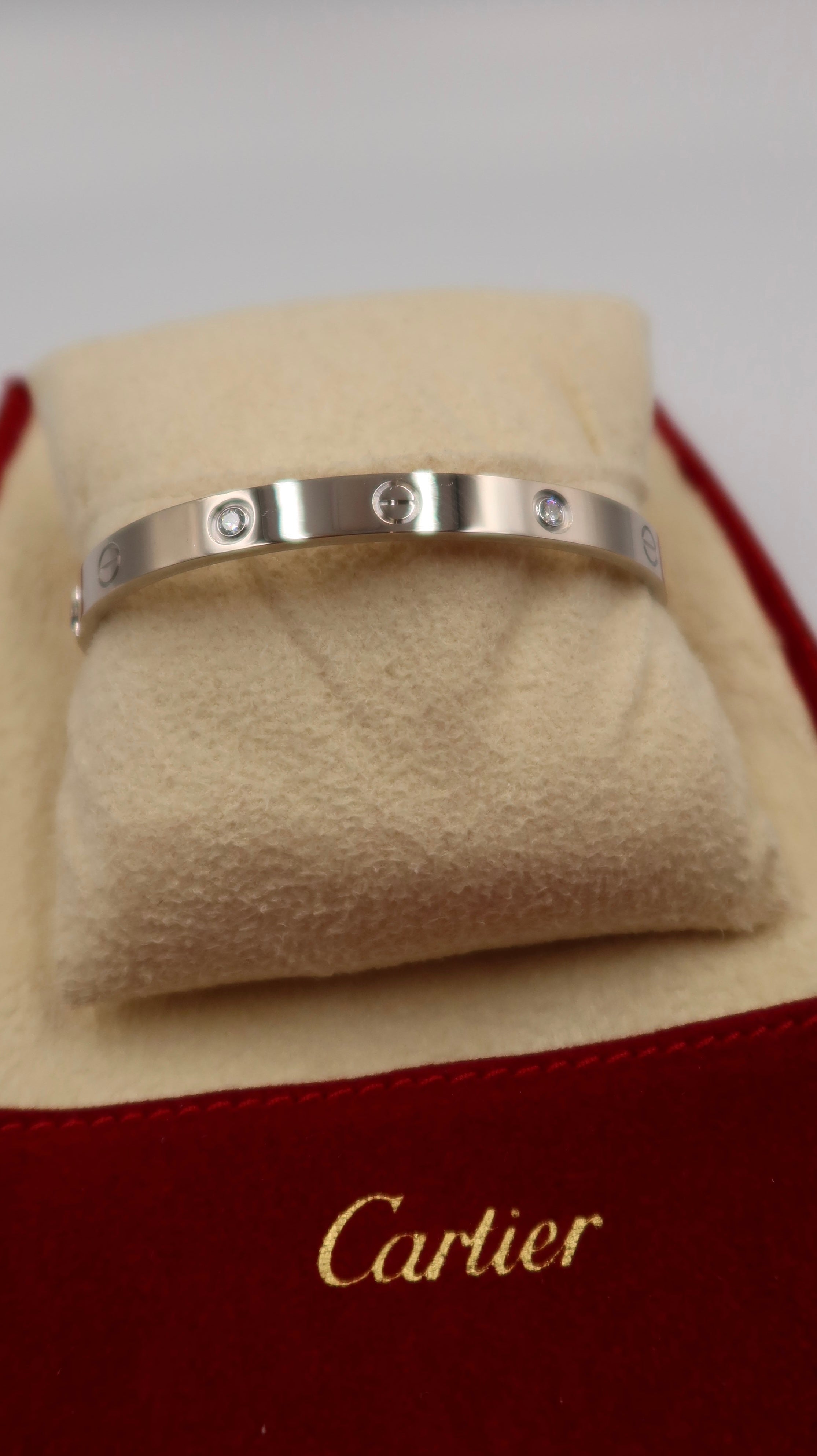 Cartier Love Bracelet Half Diamonds (WG/18)