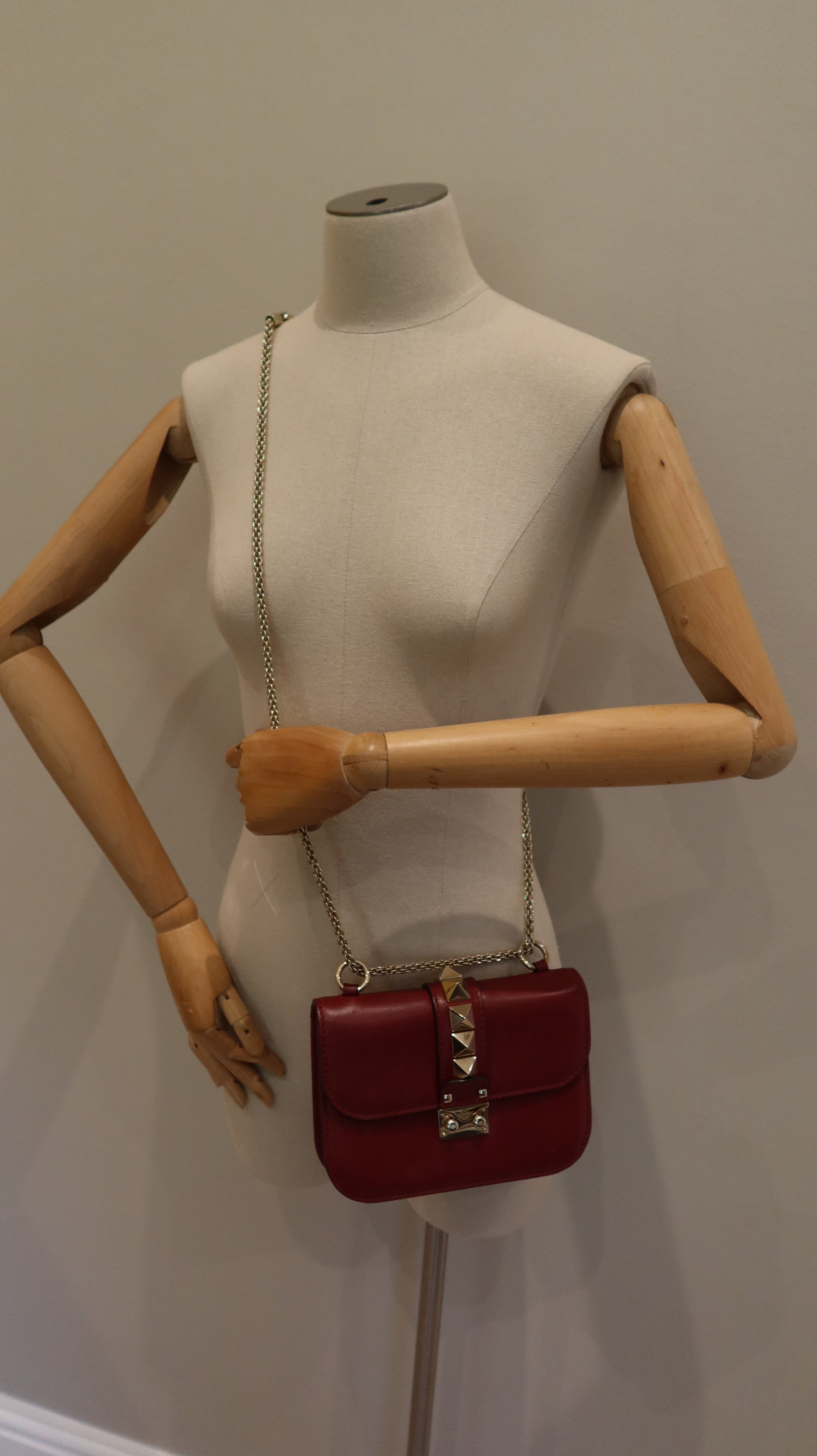 Valentino Rockstud Glam Lock Flap Bag