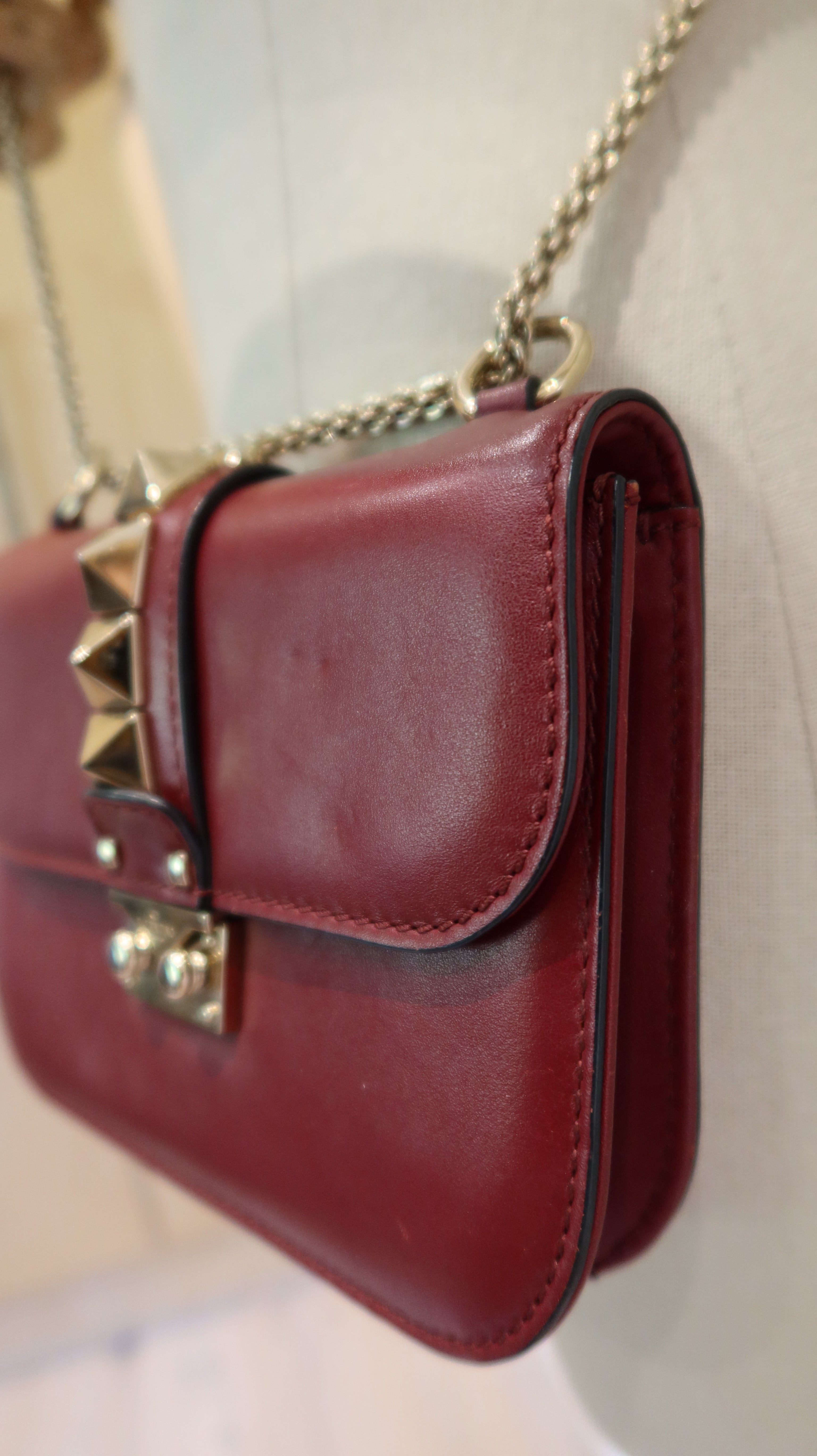 Valentino Rockstud Glam Lock Flap Bag