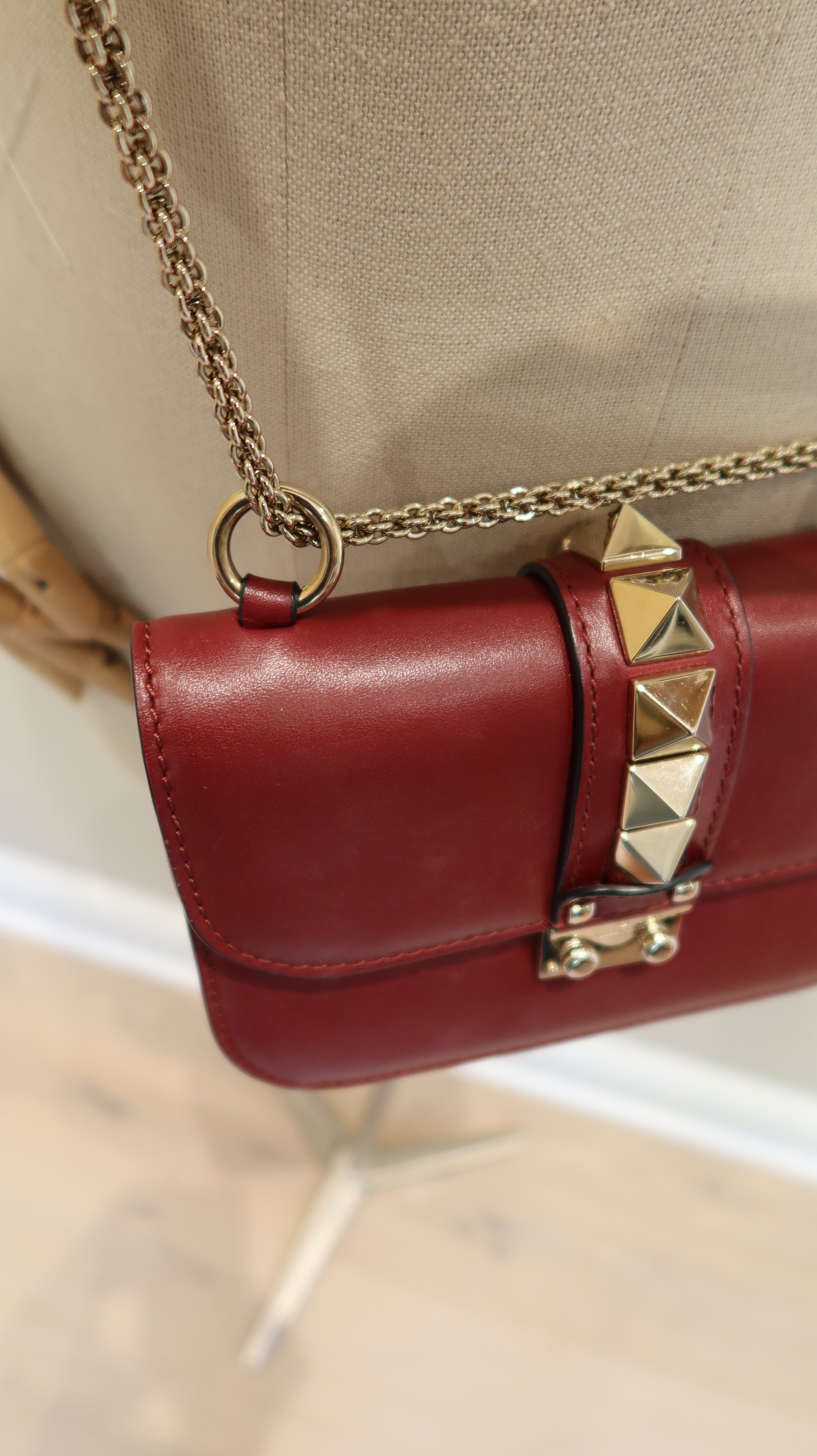 Valentino Rockstud Glam Lock Flap Bag