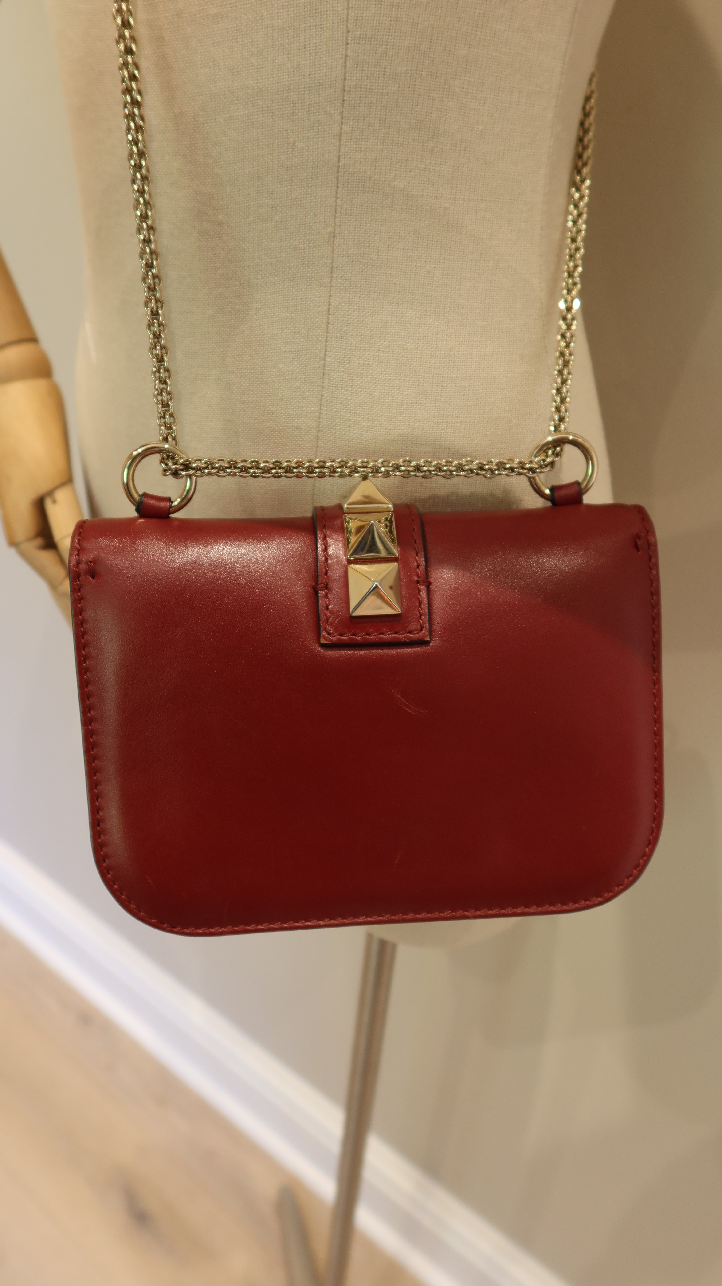 Valentino Rockstud Glam Lock Flap Bag