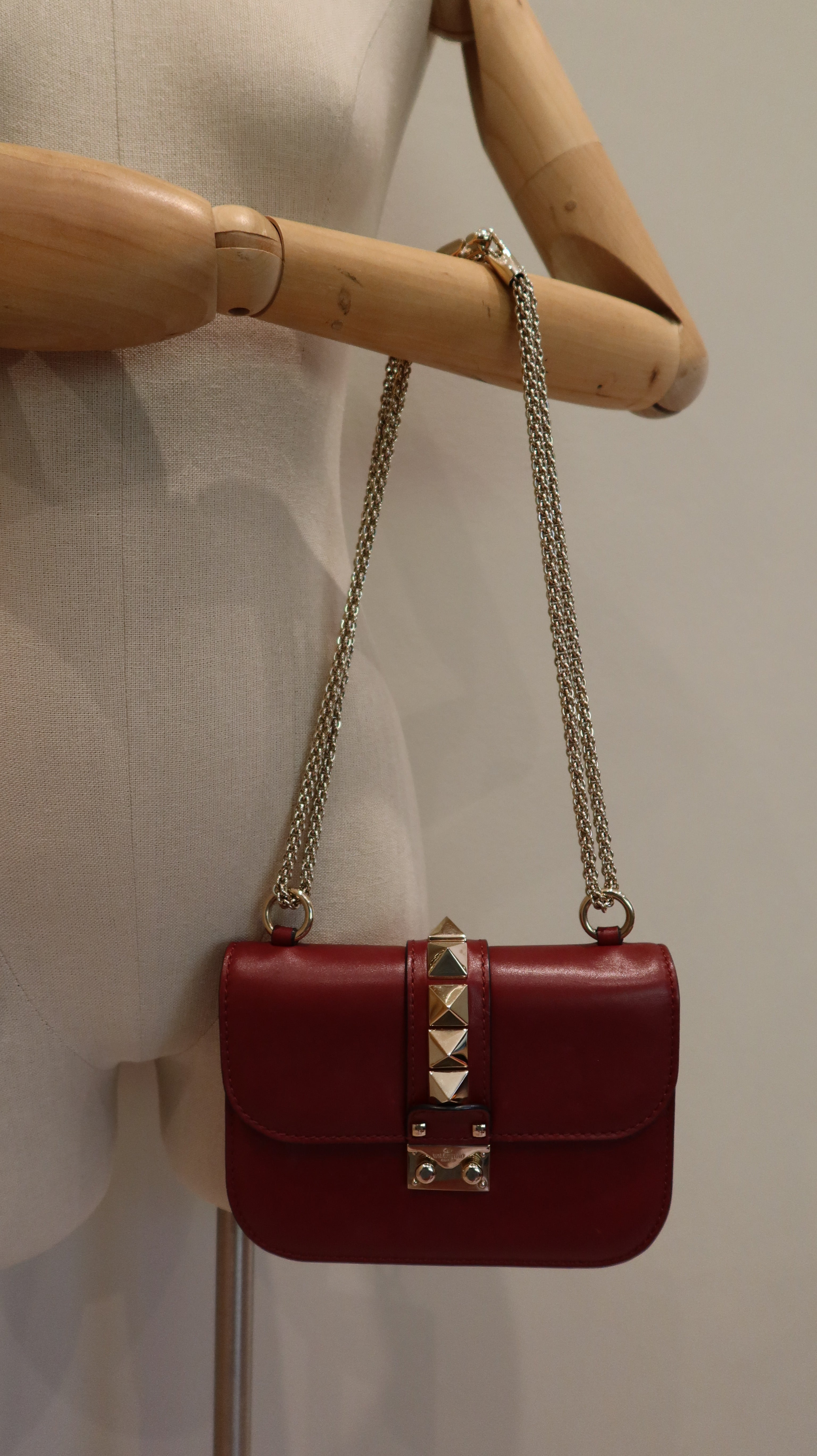 Valentino Rockstud Glam Lock Flap Bag