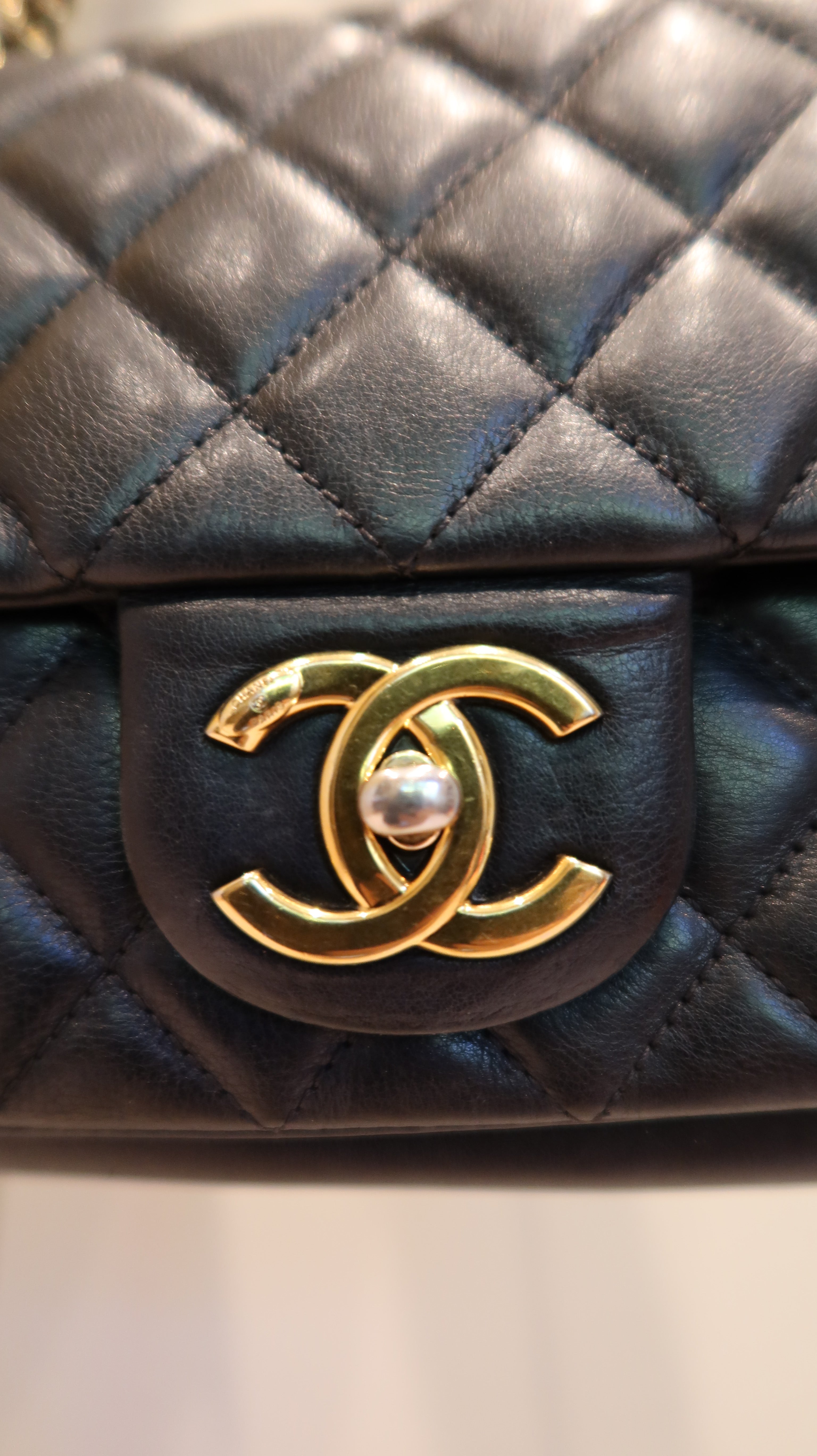 Chanel East West Flap Bag