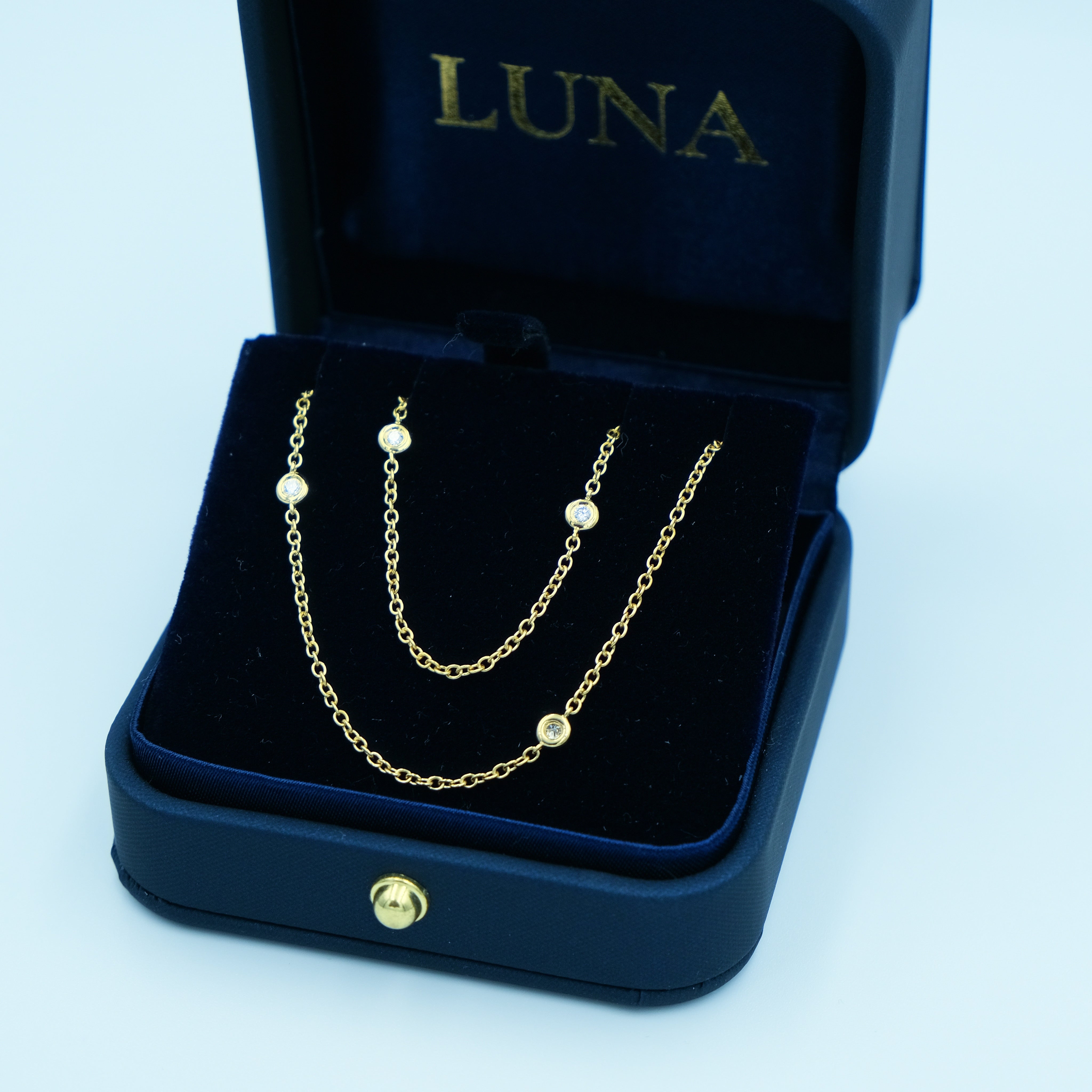 Luna 18ct Diamonds by the Yard Chain